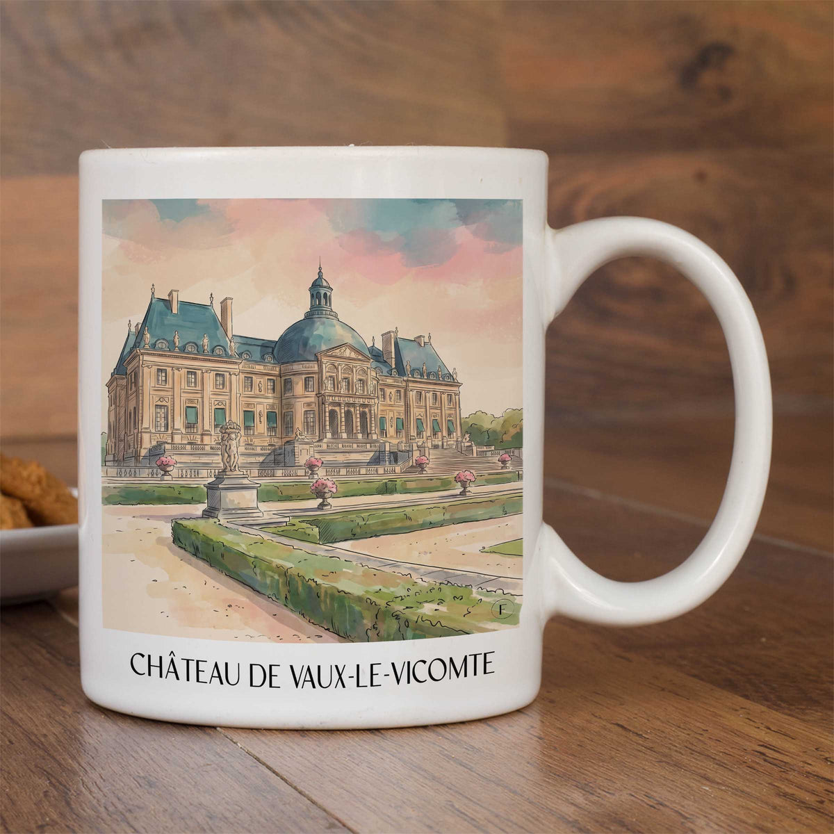 château-de-vaux-le-vicomte-maincy-frankreich-kaffeebecher-aquarell