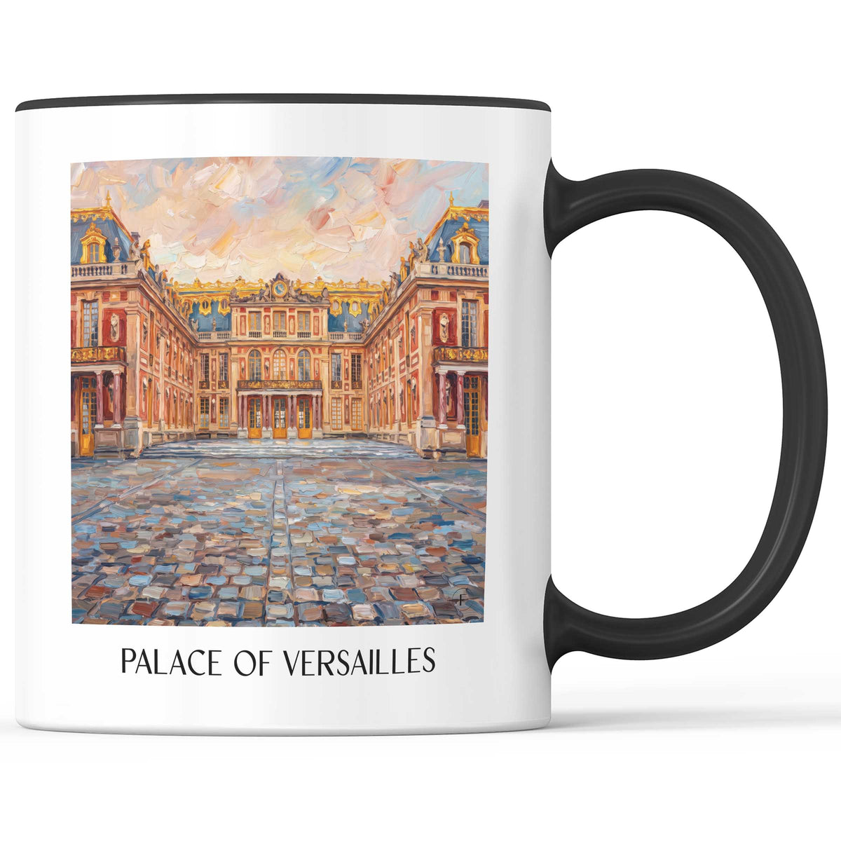 Château de Versailles Kaffeebecher - Yvelines - Frankreich Becher - Kaffeetasse im Ölgemälde Stil