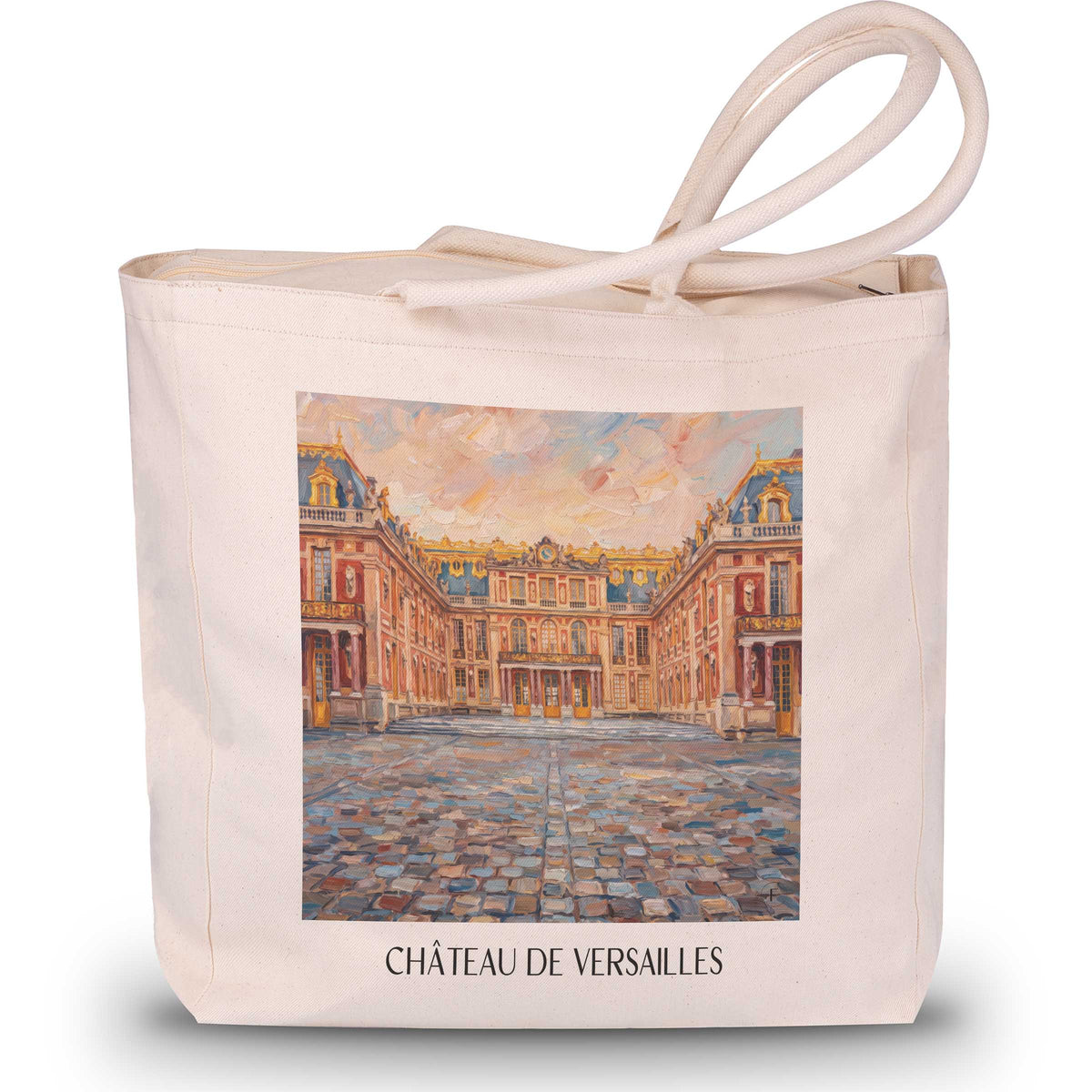 château-de-versailles-yvelines-frankreich-einkaufstasche-oil-painting-oelgemaelde