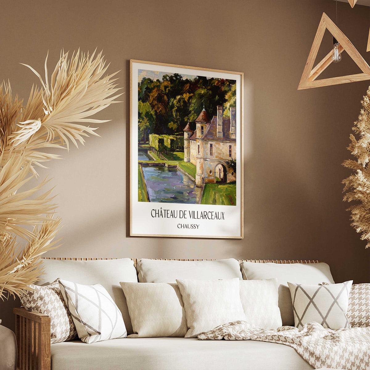 château-de-villarceaux-chaussy-frankreich-poster-oil-painting-oelgemaelde