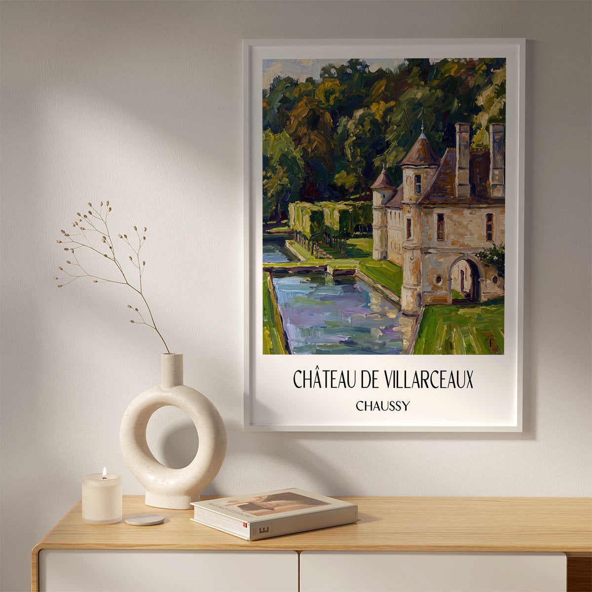château-de-villarceaux-chaussy-frankreich-poster-oil-painting-oelgemaelde