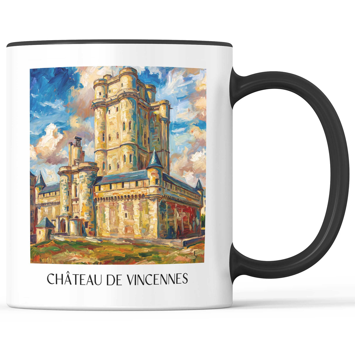 château-de-vincennes-île-de-france-frankreich-kaffeebecher-oil-painting-oelgemaelde
