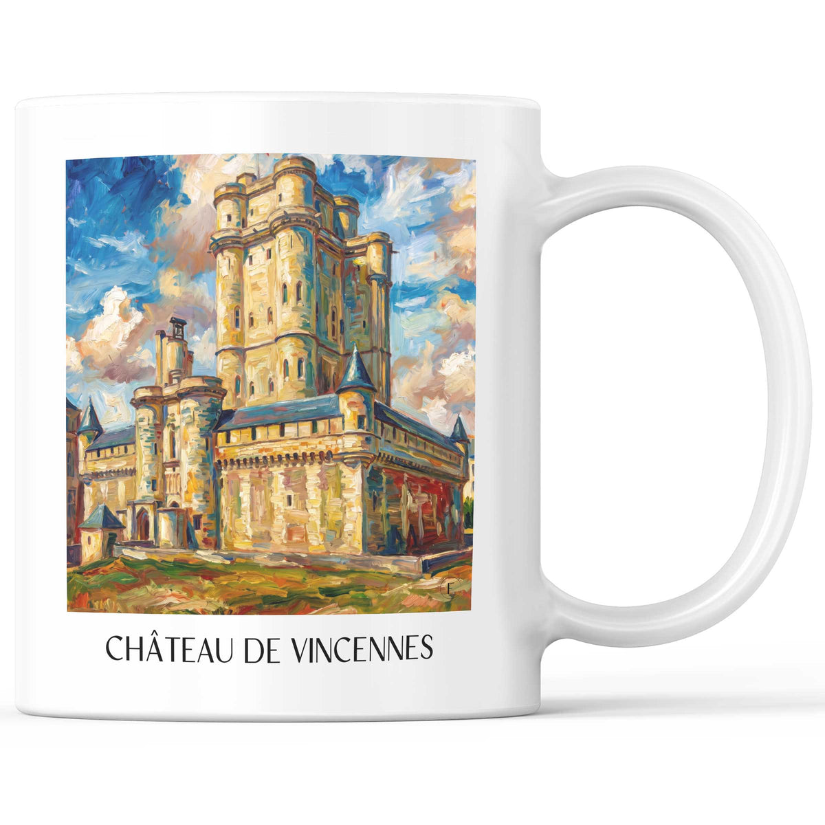 château-de-vincennes-île-de-france-frankreich-kaffeebecher-oil-painting-oelgemaelde