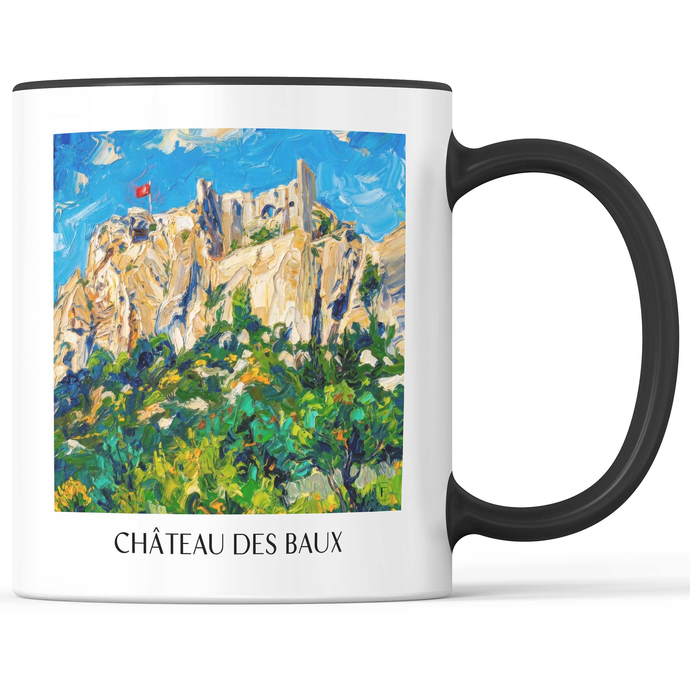 château-des-baux-les-baux-de-provence-frankreich-kaffeebecher-oil-painting-oelgemaelde