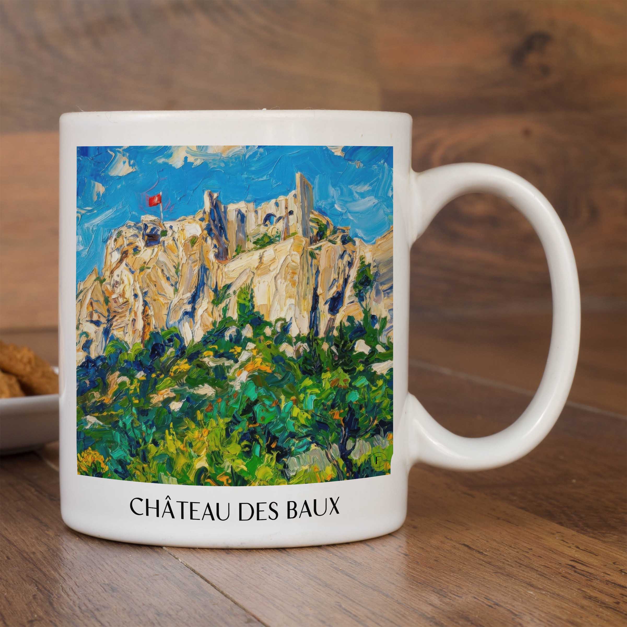 château-des-baux-les-baux-de-provence-frankreich-kaffeebecher-oil-painting-oelgemaelde