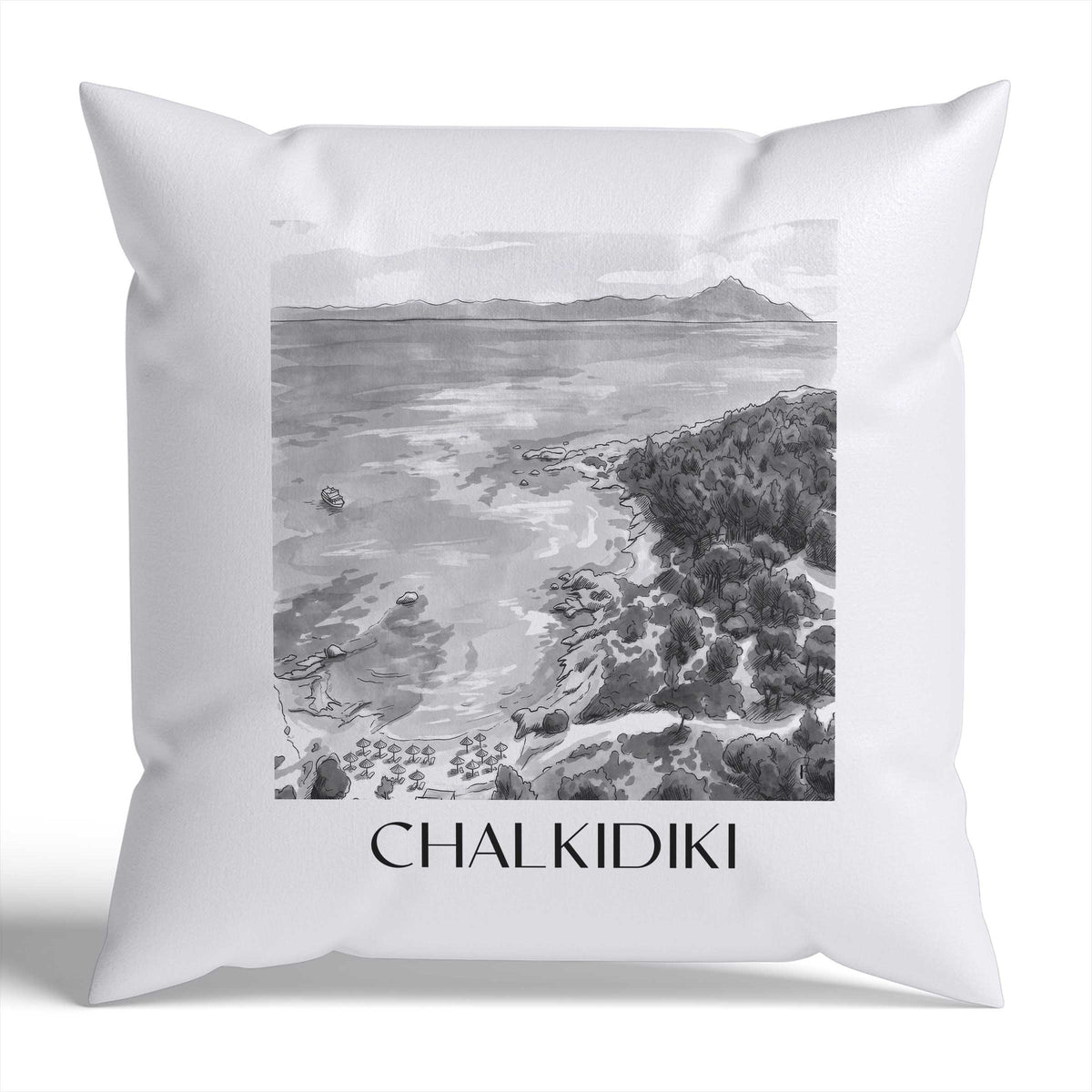 chalkidiki-griechenland-griechenland-kissenbezug-aquarell-schwarz-weiss