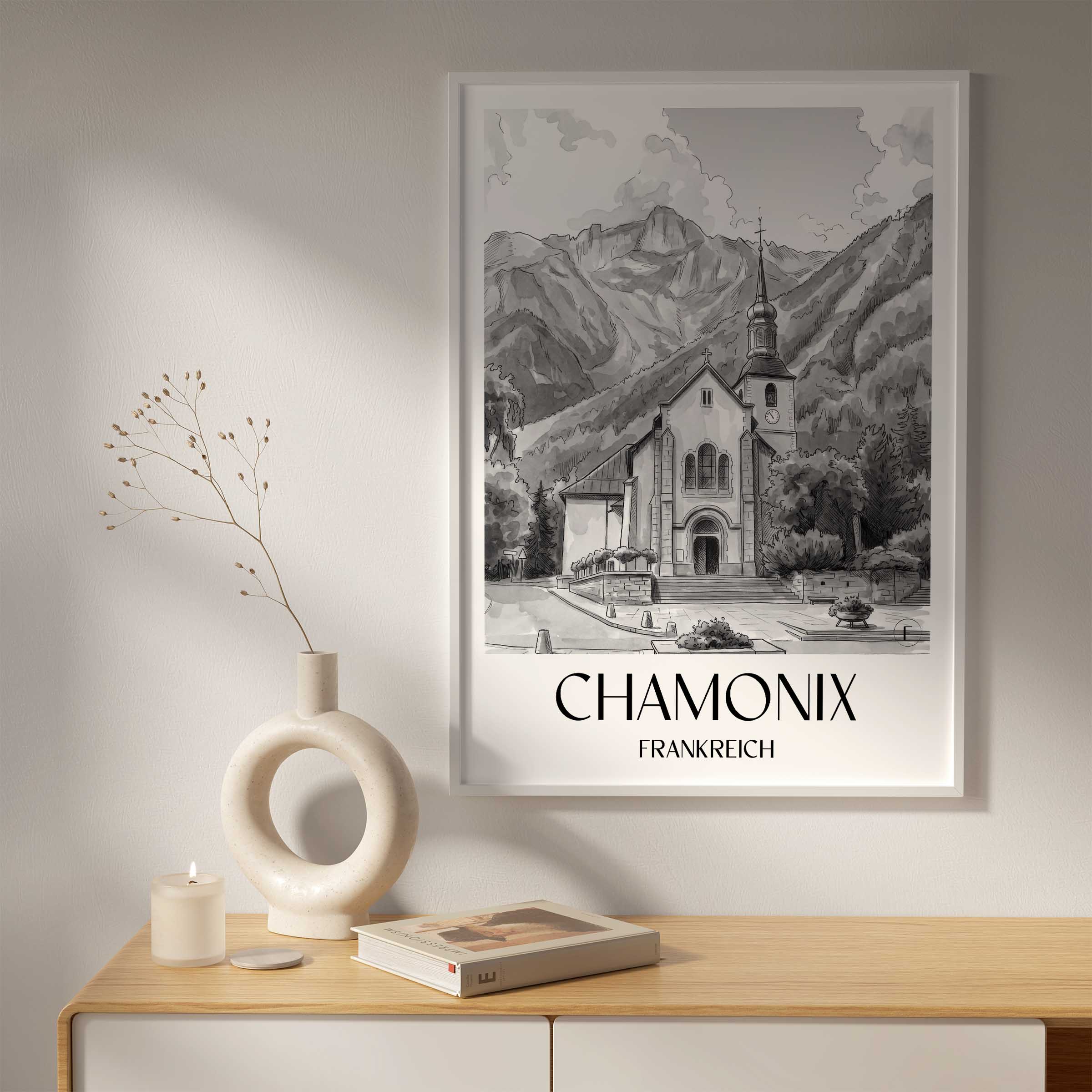 chamonix-frankreich-poster-aquarell-schwarz-weiss