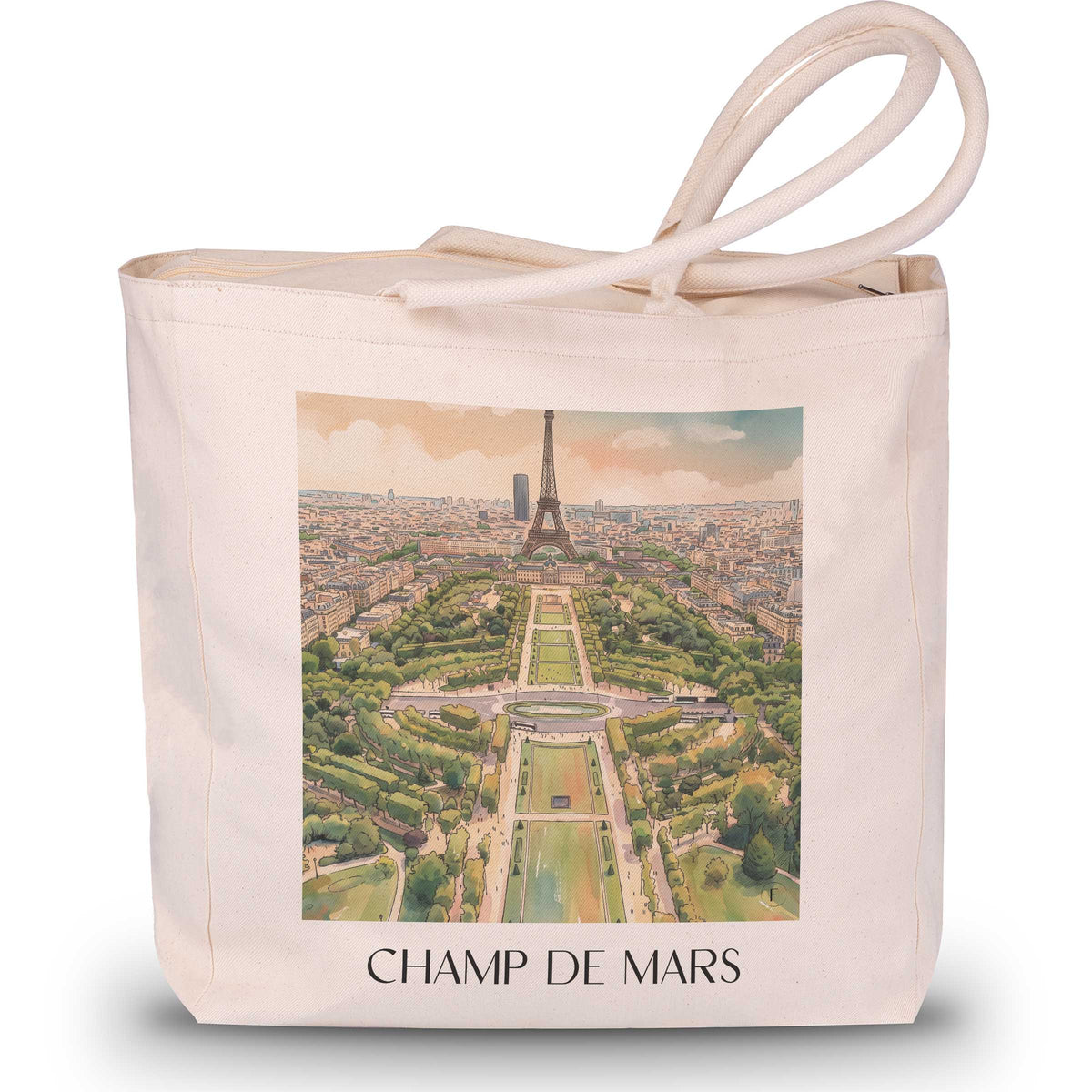 champ-de-mars-paris-frankreich-einkaufstasche-aquarell
