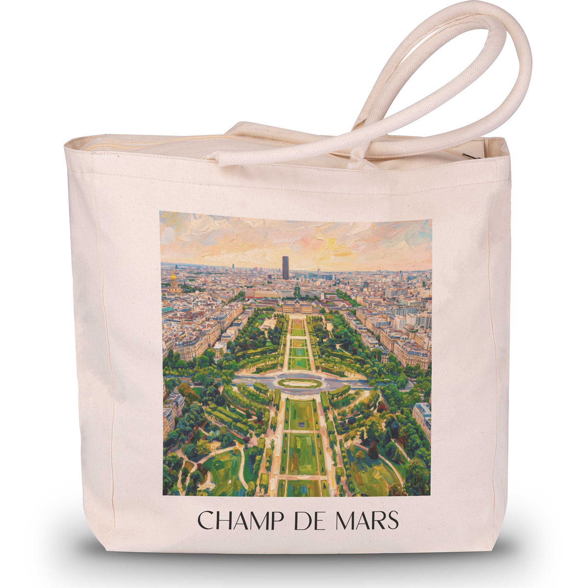 Champ de Mars Shopping Tasche - Paris - Frankreich Tote Bag - Einkaufstasche im Ölgemälde Stil - favplace