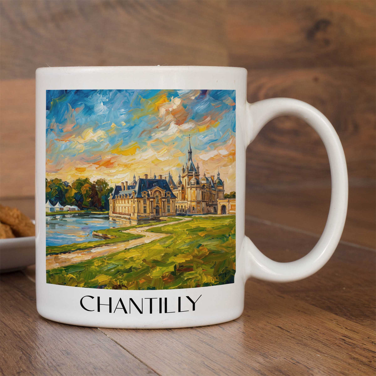 chantilly-oise-frankreich-kaffeebecher-oil-painting-oelgemaelde