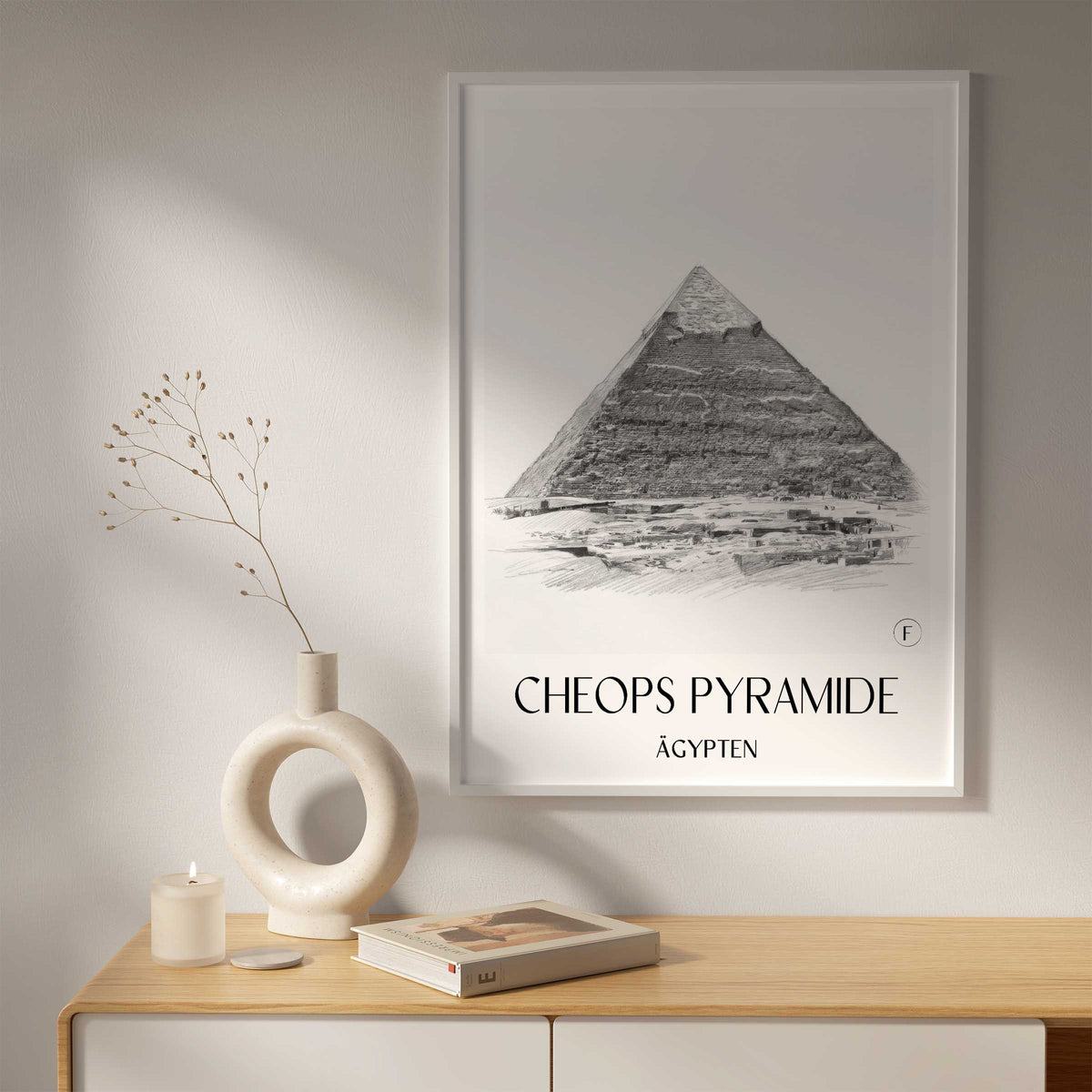 cheops-pyramide-ägypten-poster-bleistift-zeichnung-drawing