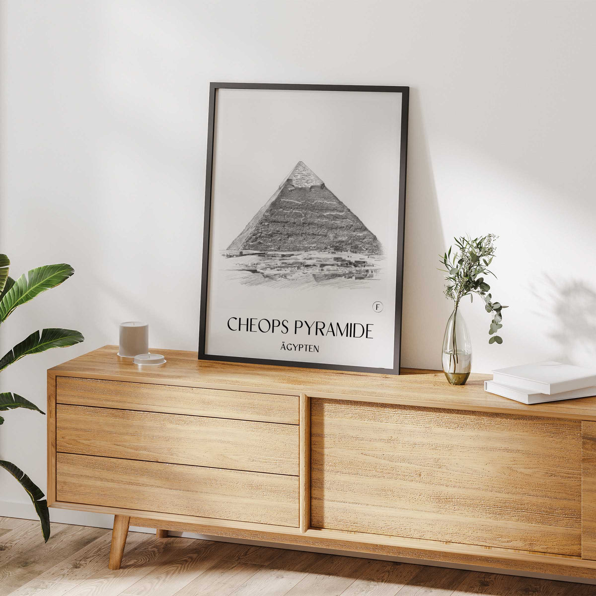 cheops-pyramide-ägypten-poster-bleistift-zeichnung-drawing