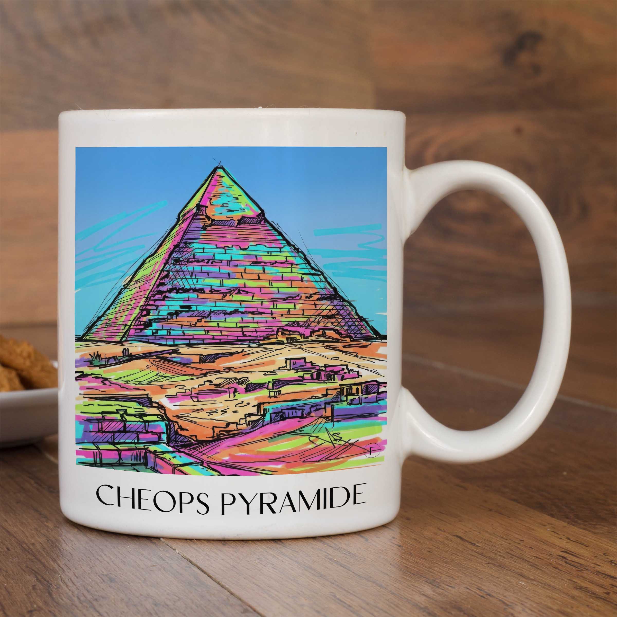 cheops-pyramide-ägypten-kaffeebecher-graffiti
