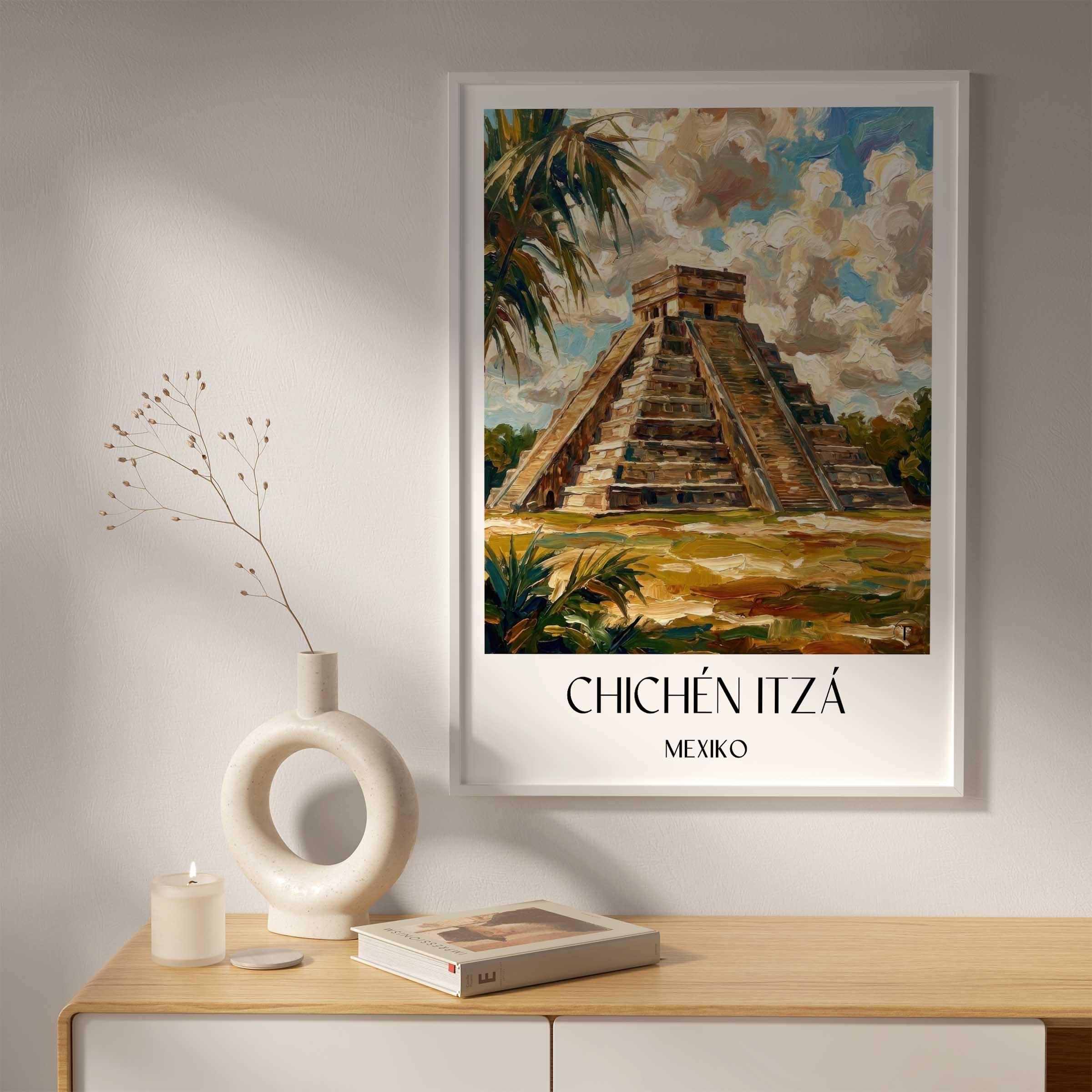 chichén-itzá-mexiko-poster-oil-painting-oelgemaelde