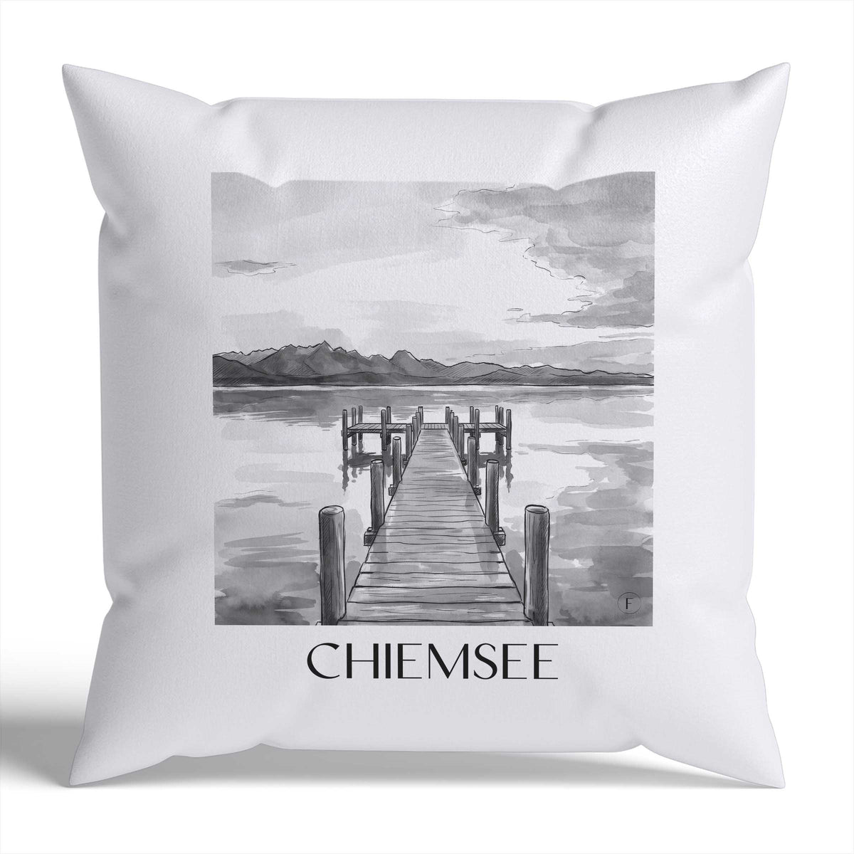 chiemsee-deutschland-deutschland-kissenbezug-aquarell-schwarz-weiss
