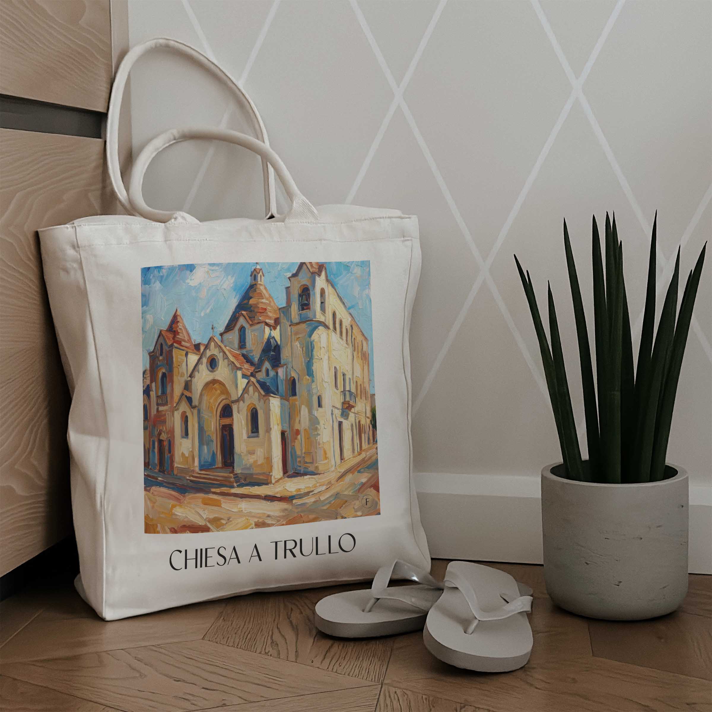 chiesa-a-trullo-alberobello-italien-einkaufstasche-oil-painting-oelgemaelde
