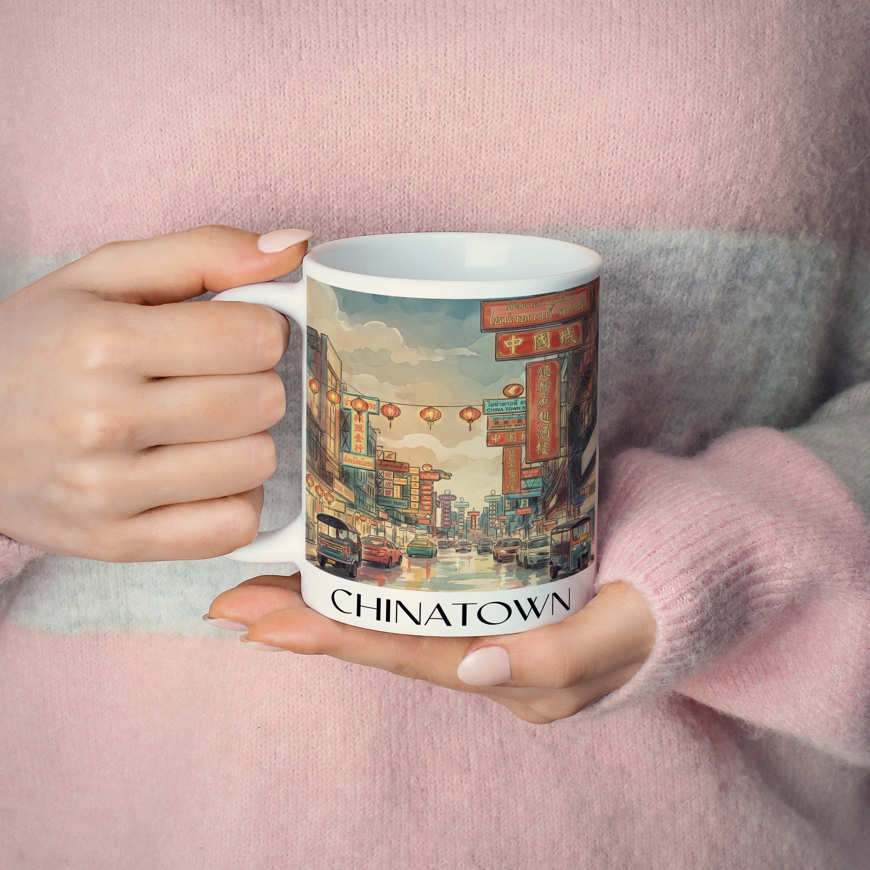 chinatown-bangkok-thailand-kaffeebecher-aquarell