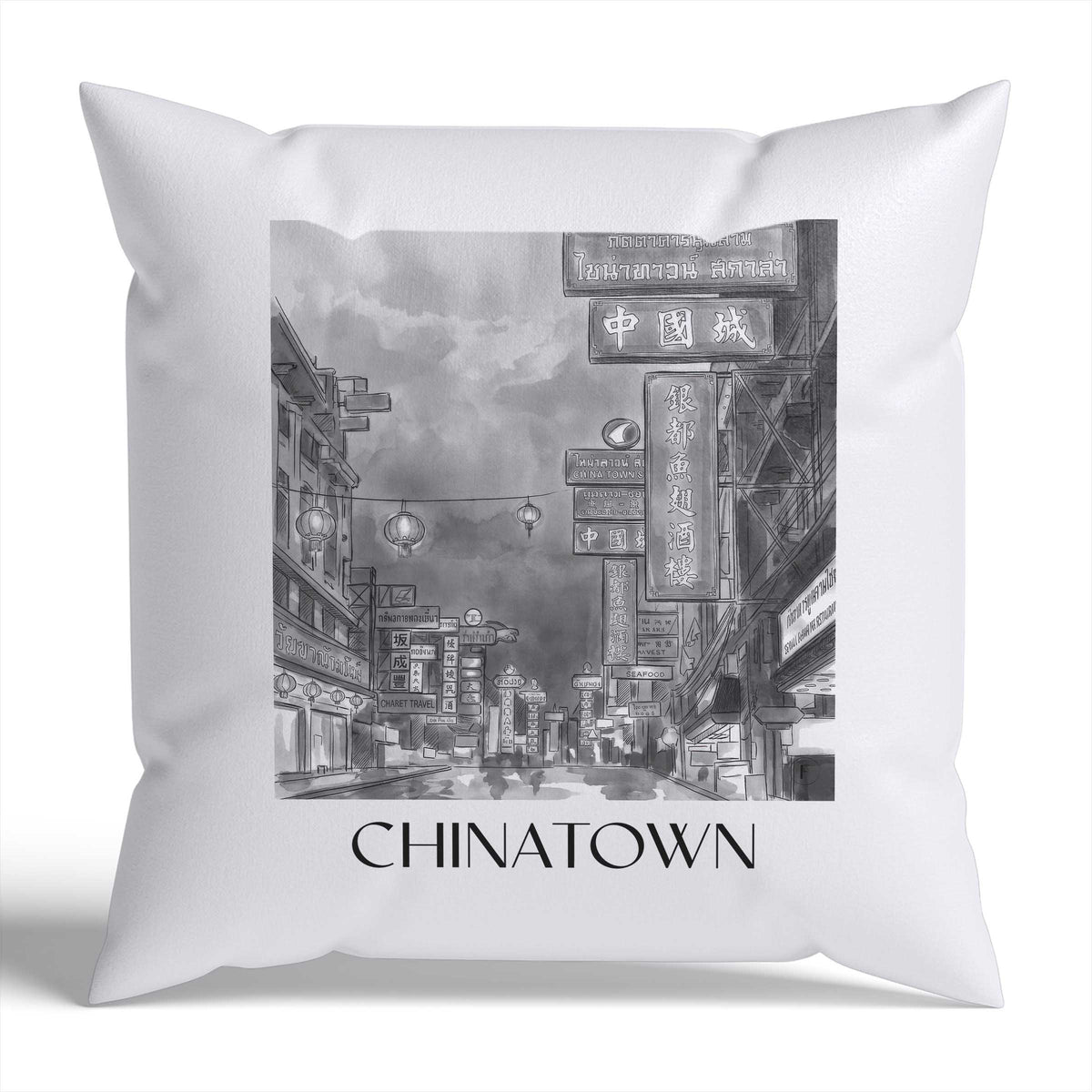 chinatown-bangkok-thailand-kissenbezug-aquarell-schwarz-weiss