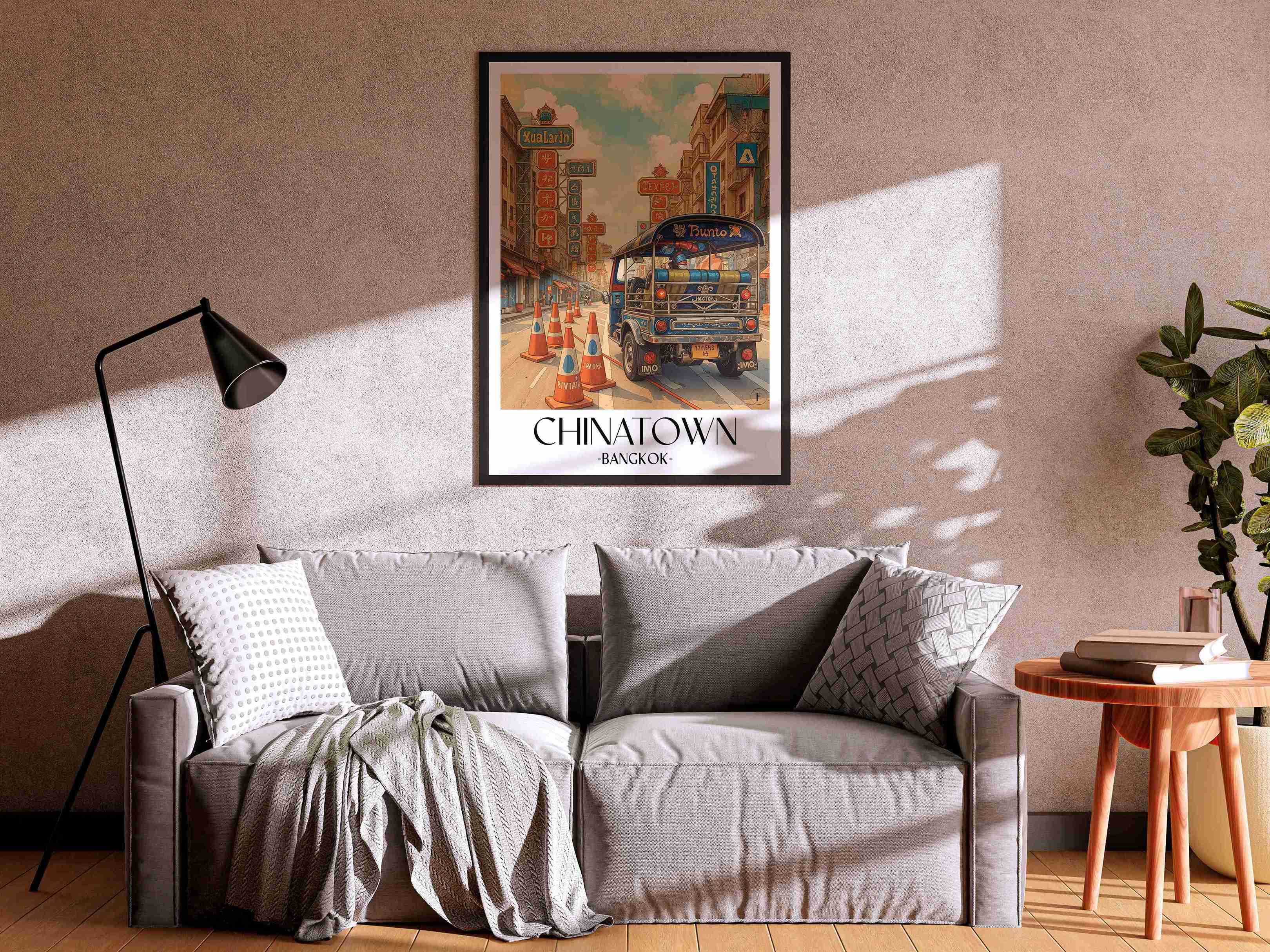 chinatown-bangkok-thailand-poster-aquarell