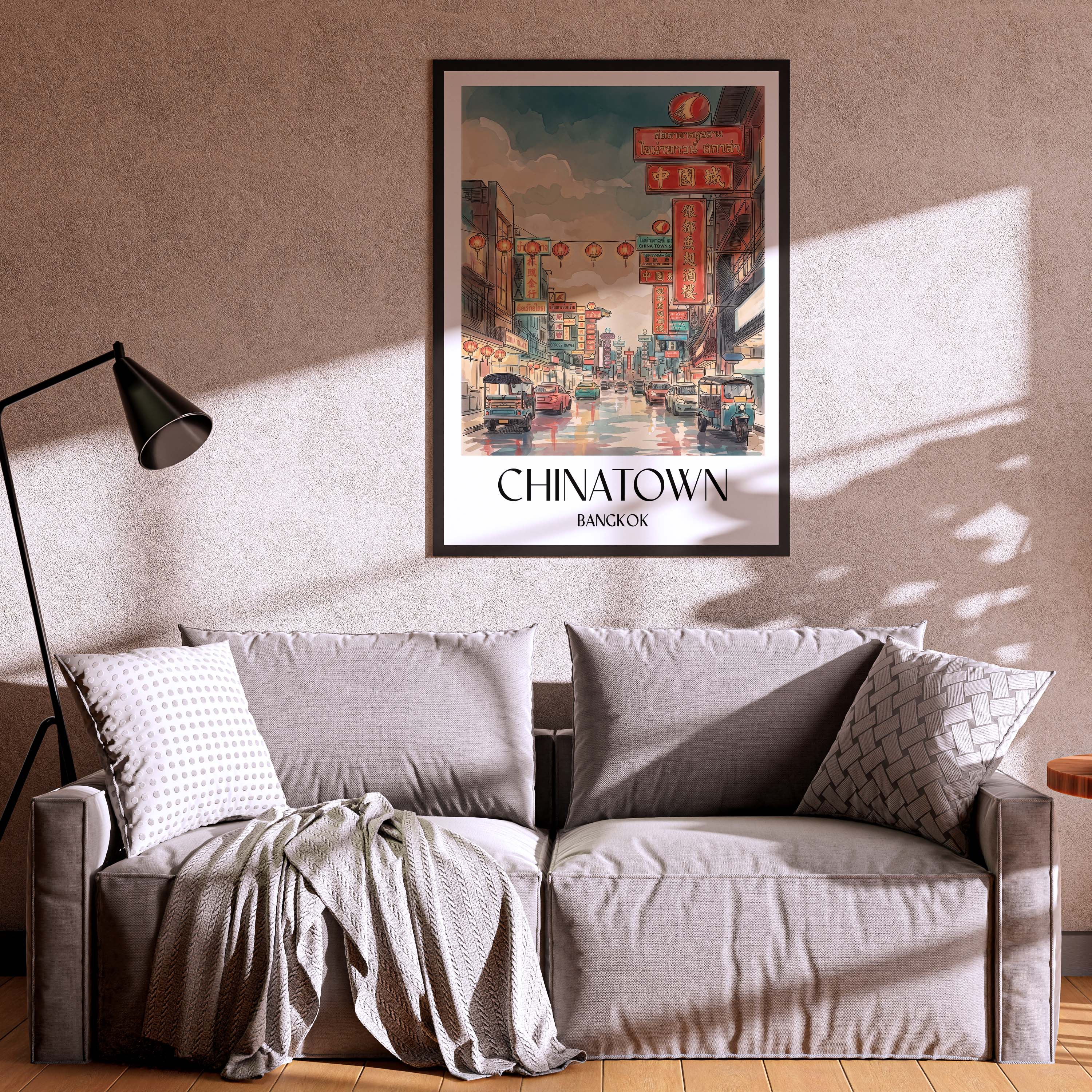 chinatown-bangkok-thailand-poster-aquarell