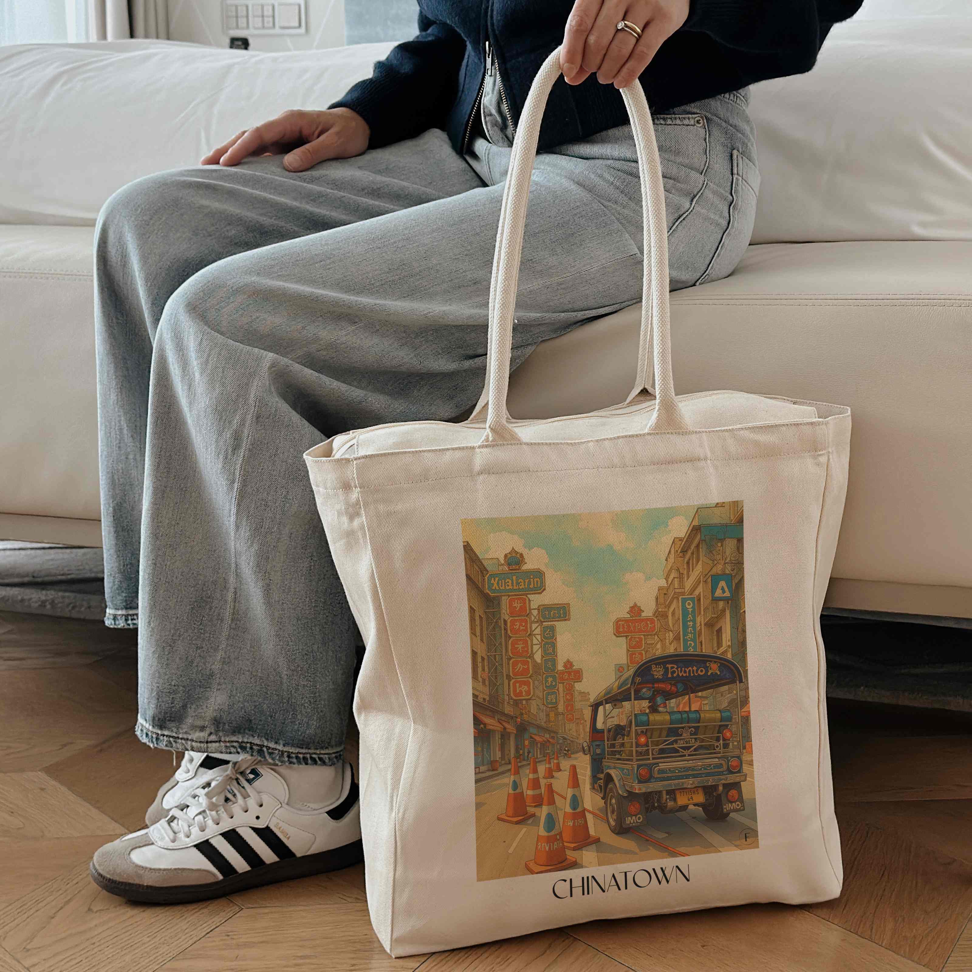chinatown-bangkok-thailand-einkaufstasche-aquarell