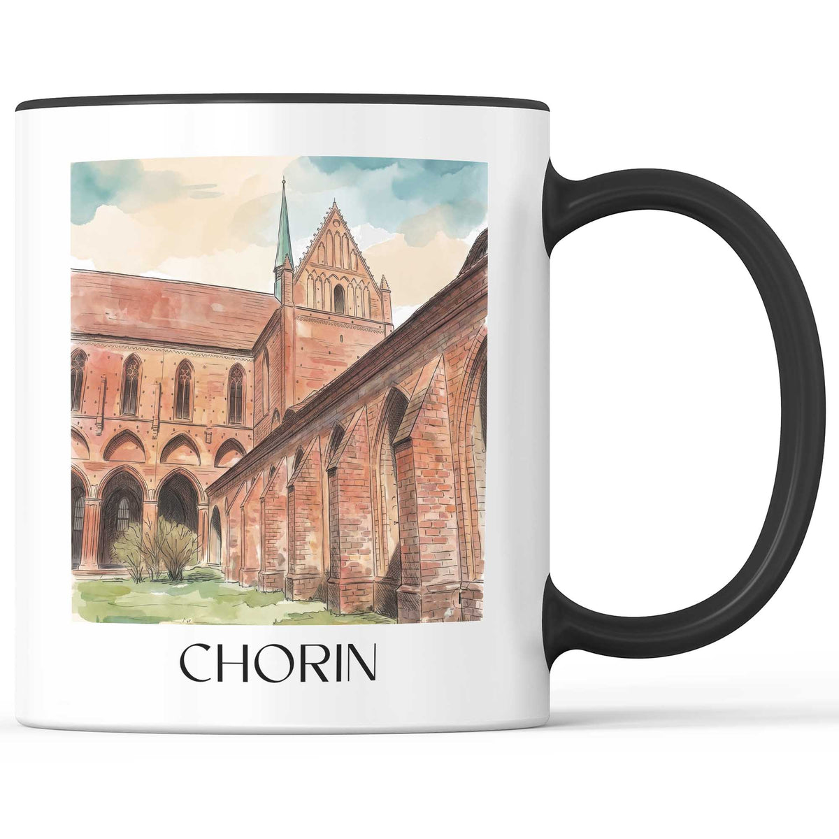 chorin-brandenburg-deutschland-kaffeebecher-aquarell