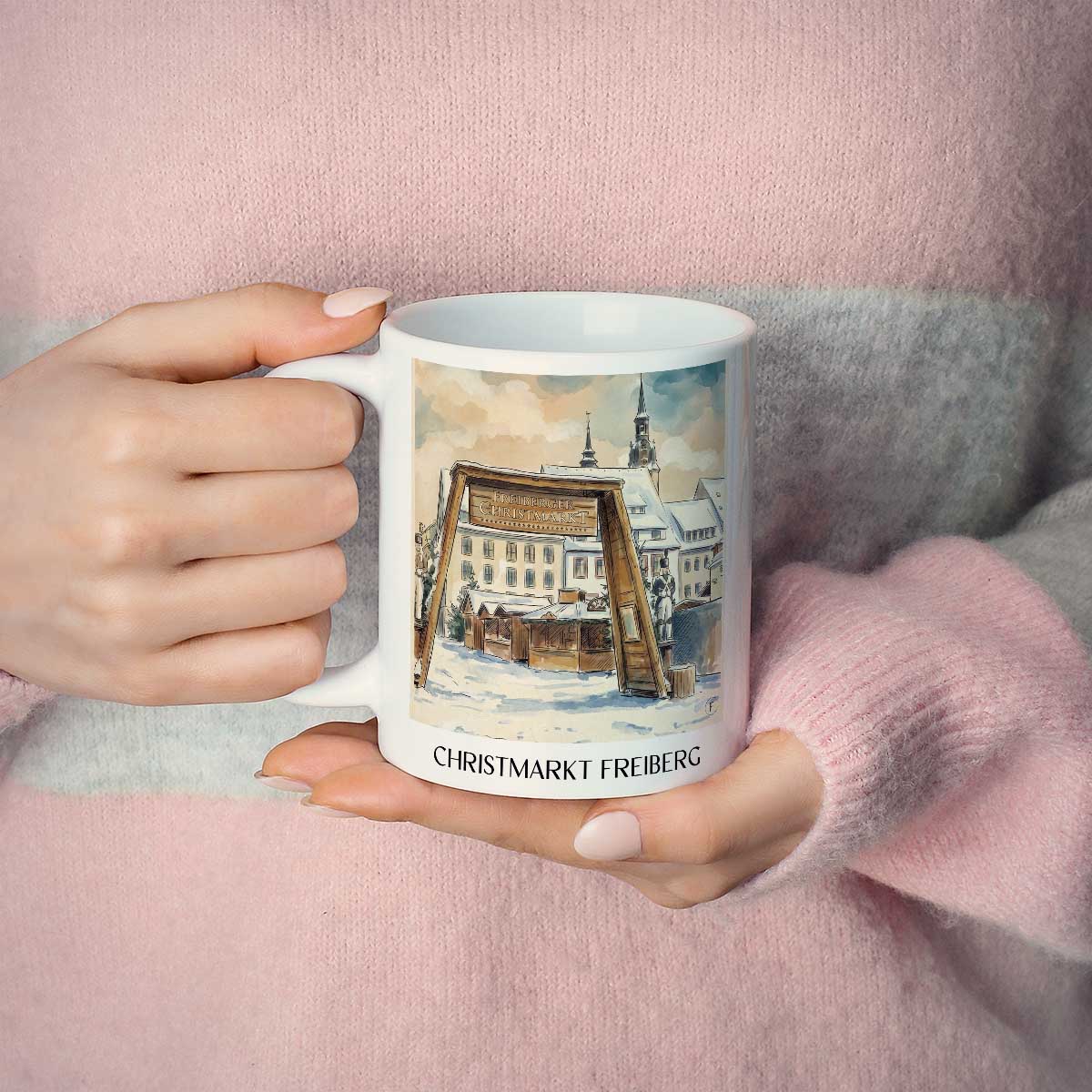 christmarkt-freiberg-deutschland-kaffeebecher-aquarell