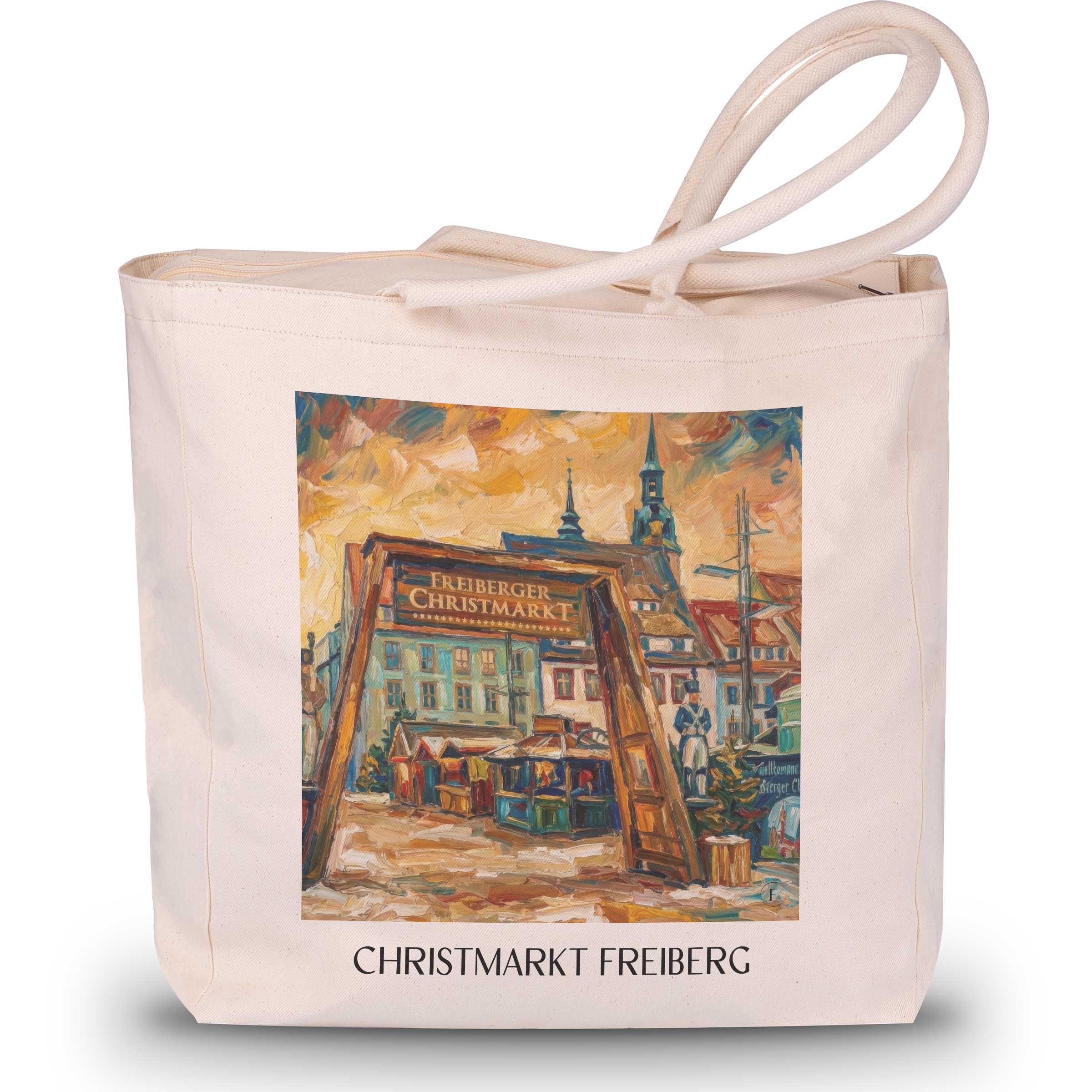 christmarkt-freiberg-deutschland-einkaufstasche-oil-painting-oelgemaelde