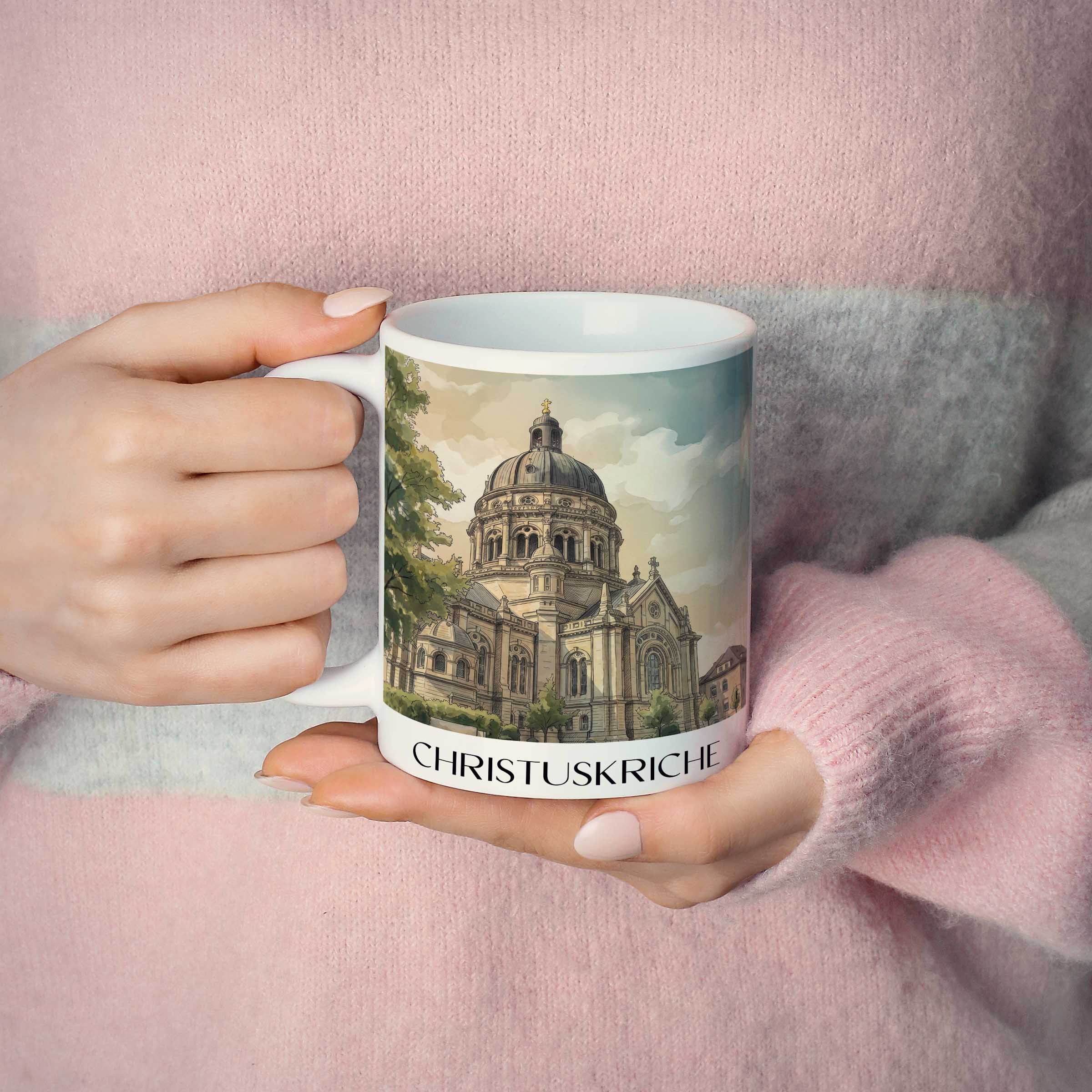 christuskriche-mainz-deutschland-kaffeebecher-aquarell