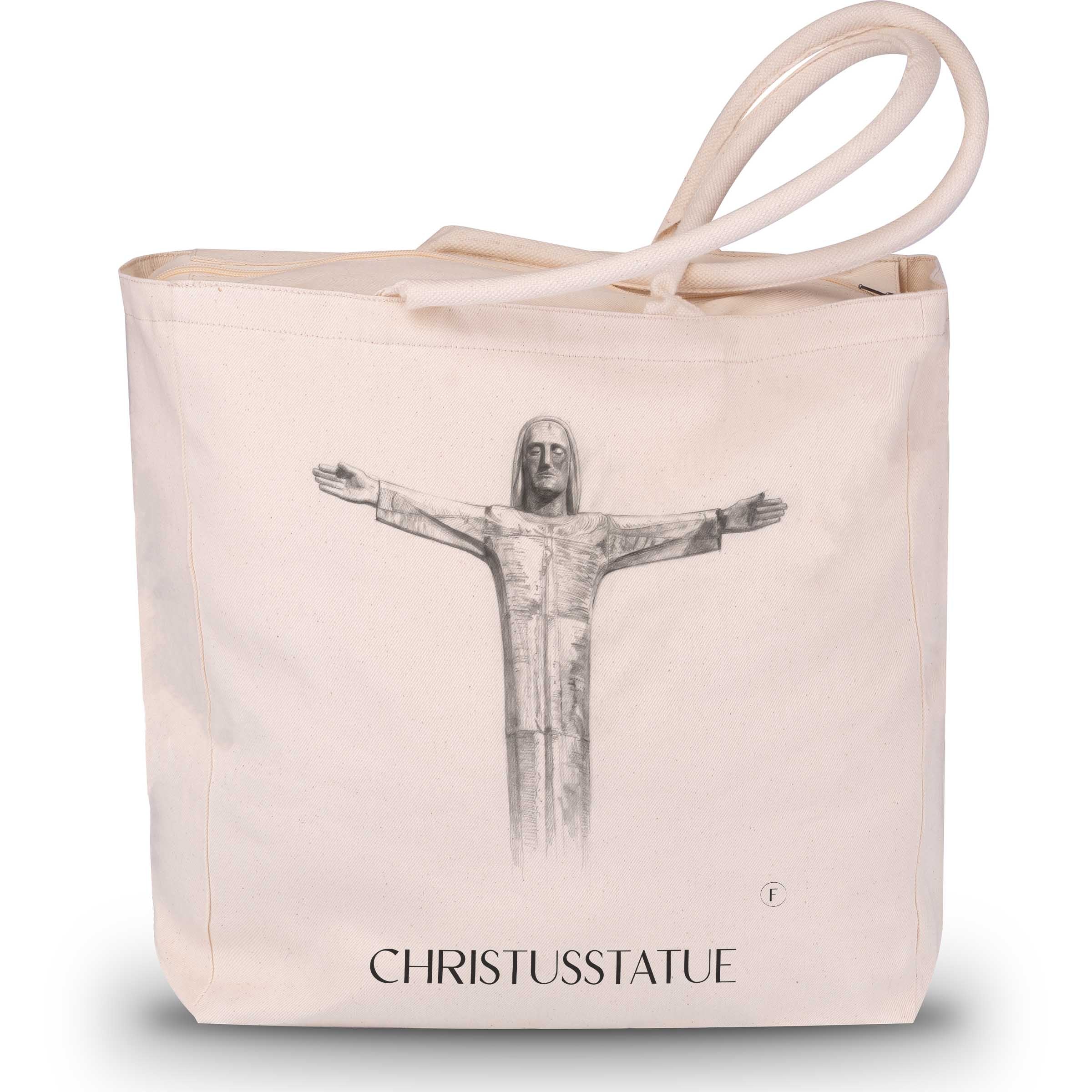 christusstatue-sankt-augustin-deutschland-einkaufstasche-bleistift-zeichnung-drawing