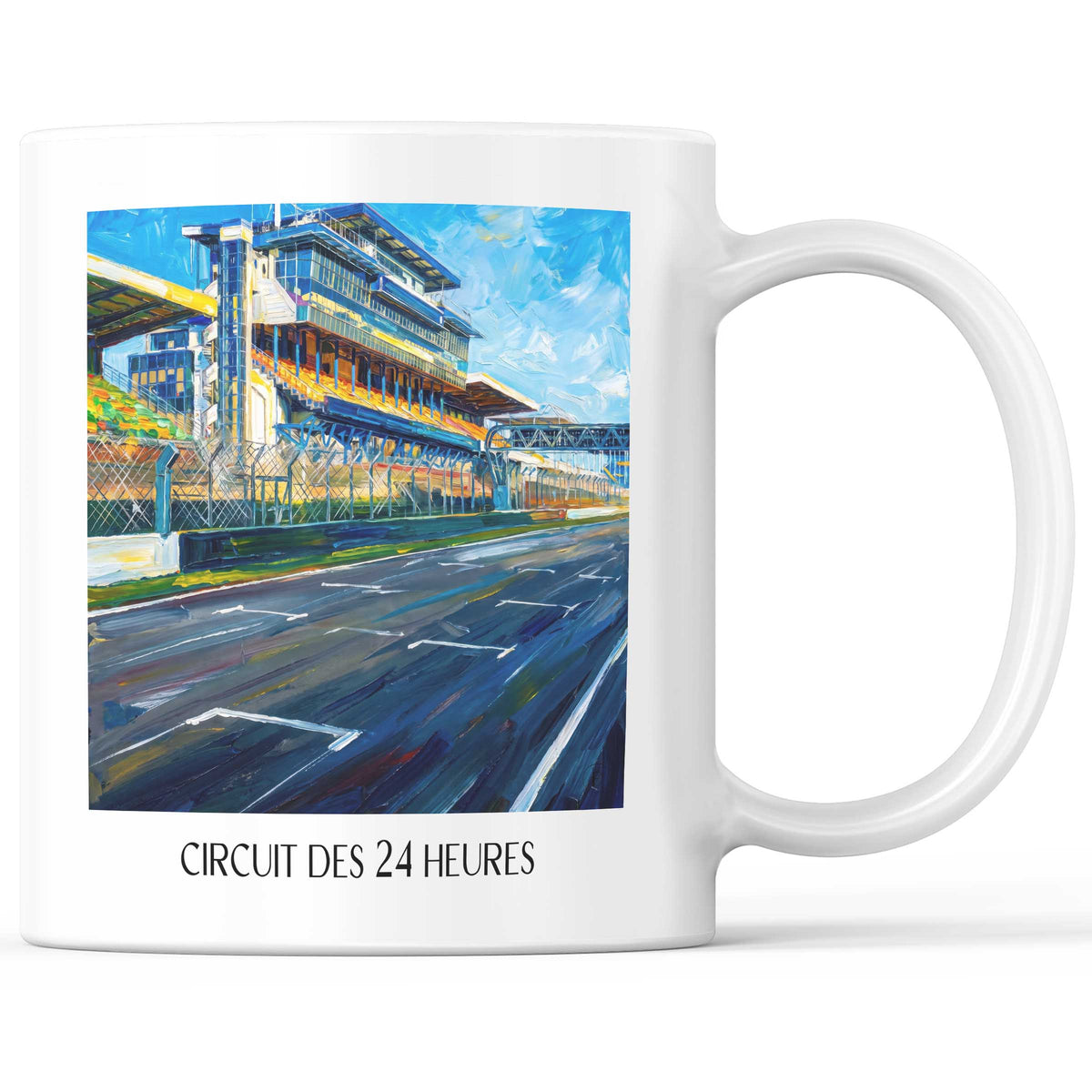 Circuit des 24 Heures Kaffeebecher - Le Mans - Frankreich Becher - Kaffeetasse im Ölgemälde Stil - favplace
