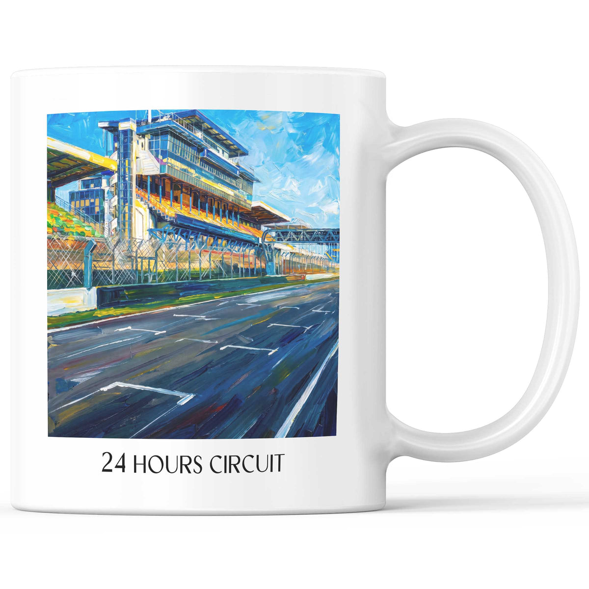 Circuit des 24 Heures Kaffeebecher - Le Mans - Frankreich Becher - Kaffeetasse im Ölgemälde Stil - favplace