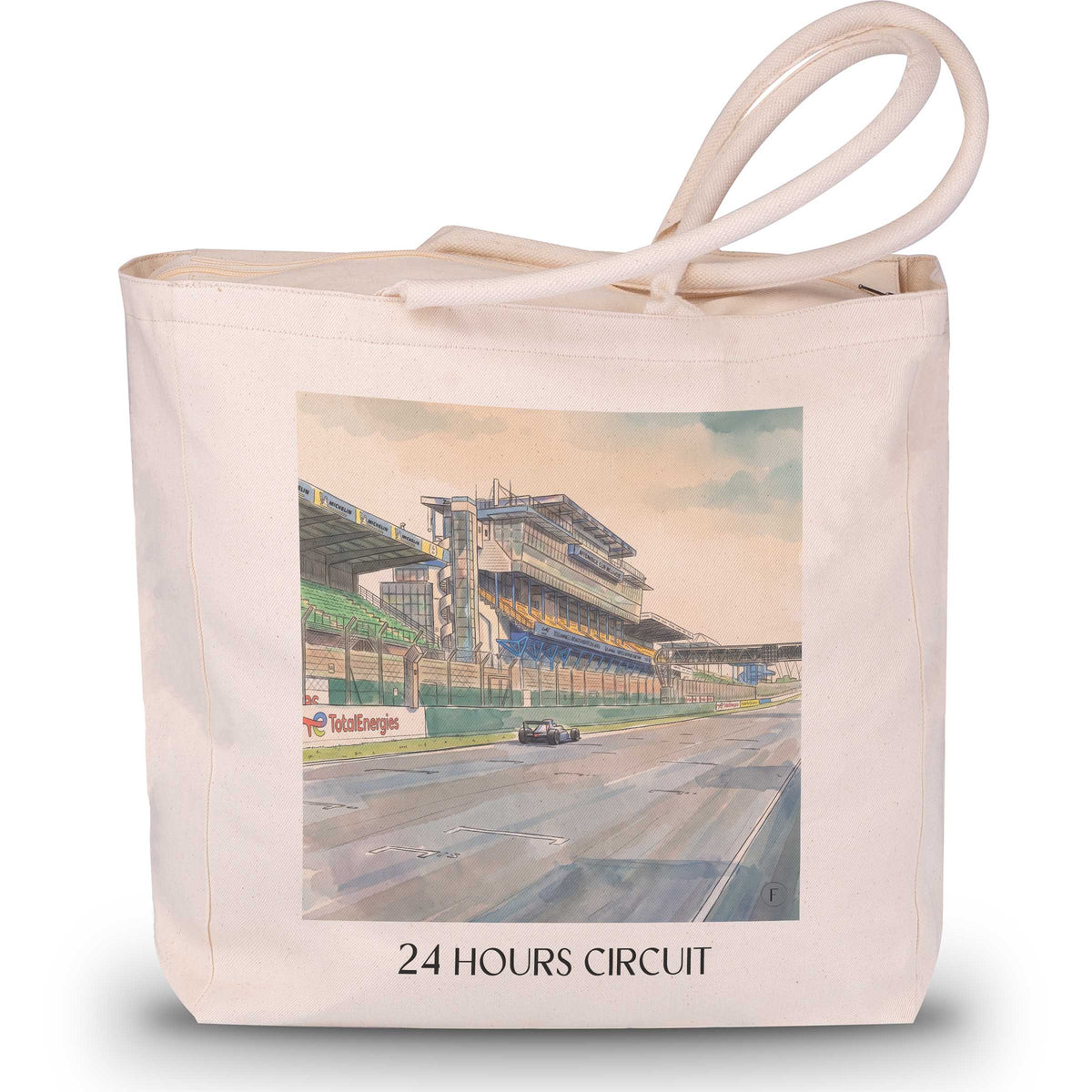 Circuit des 24 Heures Shopping Tasche - Le Mans - Frankreich Tote Bag - Einkaufstasche im Aquarell Stil - favplace
