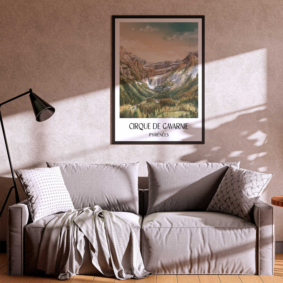 cirque-de-gavarnie-pyrénées-frankreich-poster-aquarell