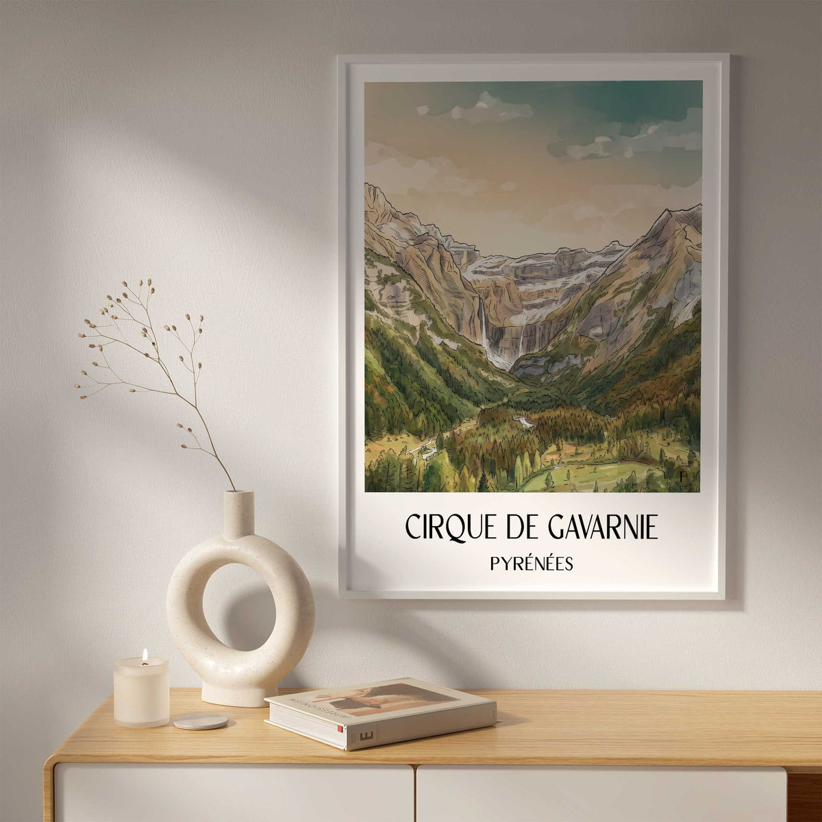 cirque-de-gavarnie-pyrénées-frankreich-poster-aquarell