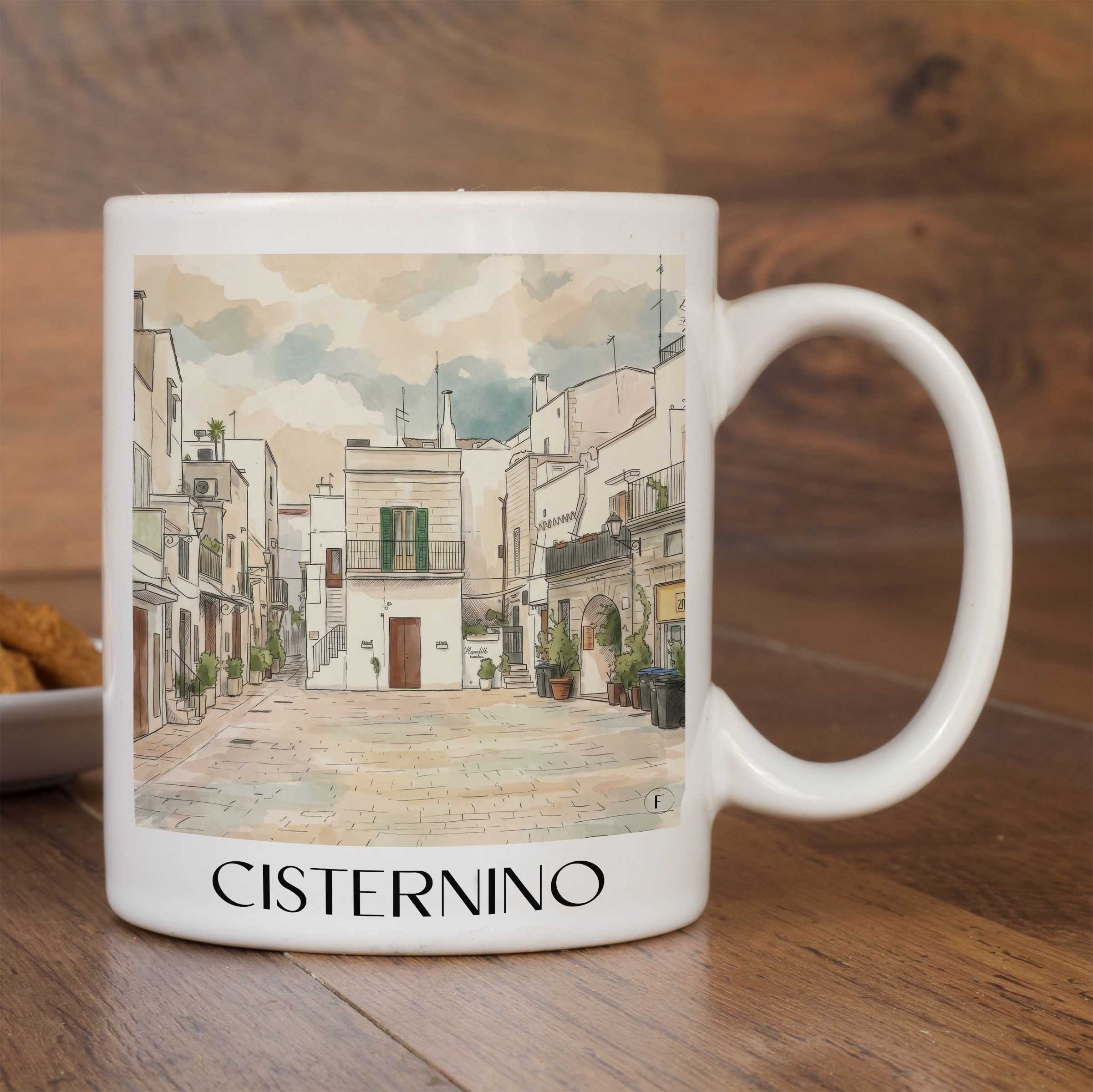 cisternino-apulien-italien-kaffeebecher-aquarell