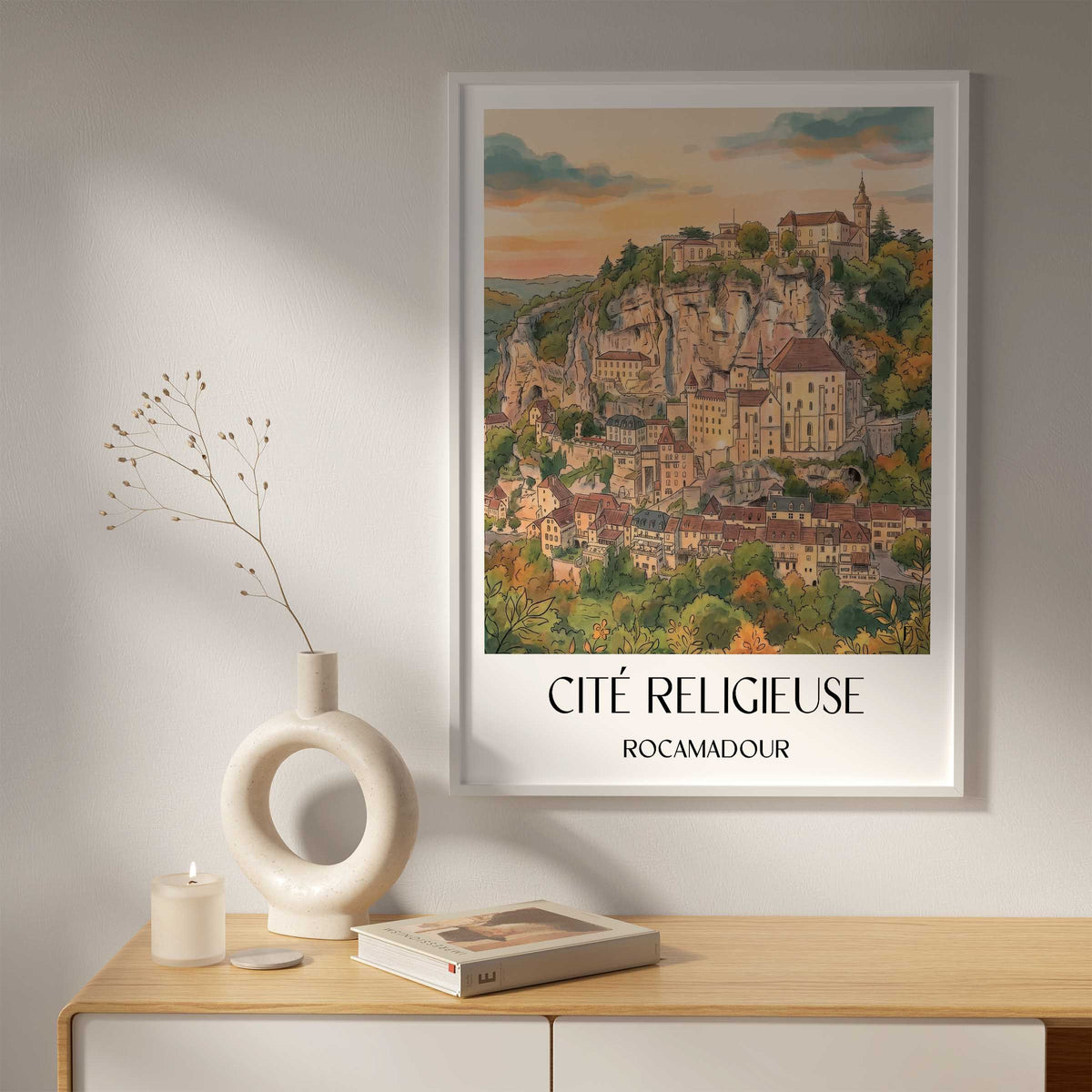 cité-religieuse-rocamadour-frankreich-poster-aquarell