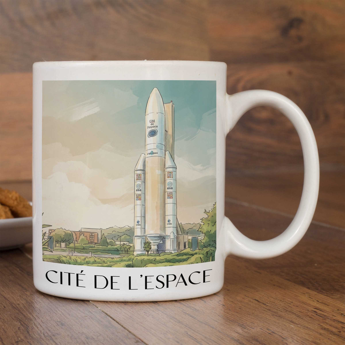 cité-de-l'espace-toulouse-frankreich-kaffeebecher-aquarell