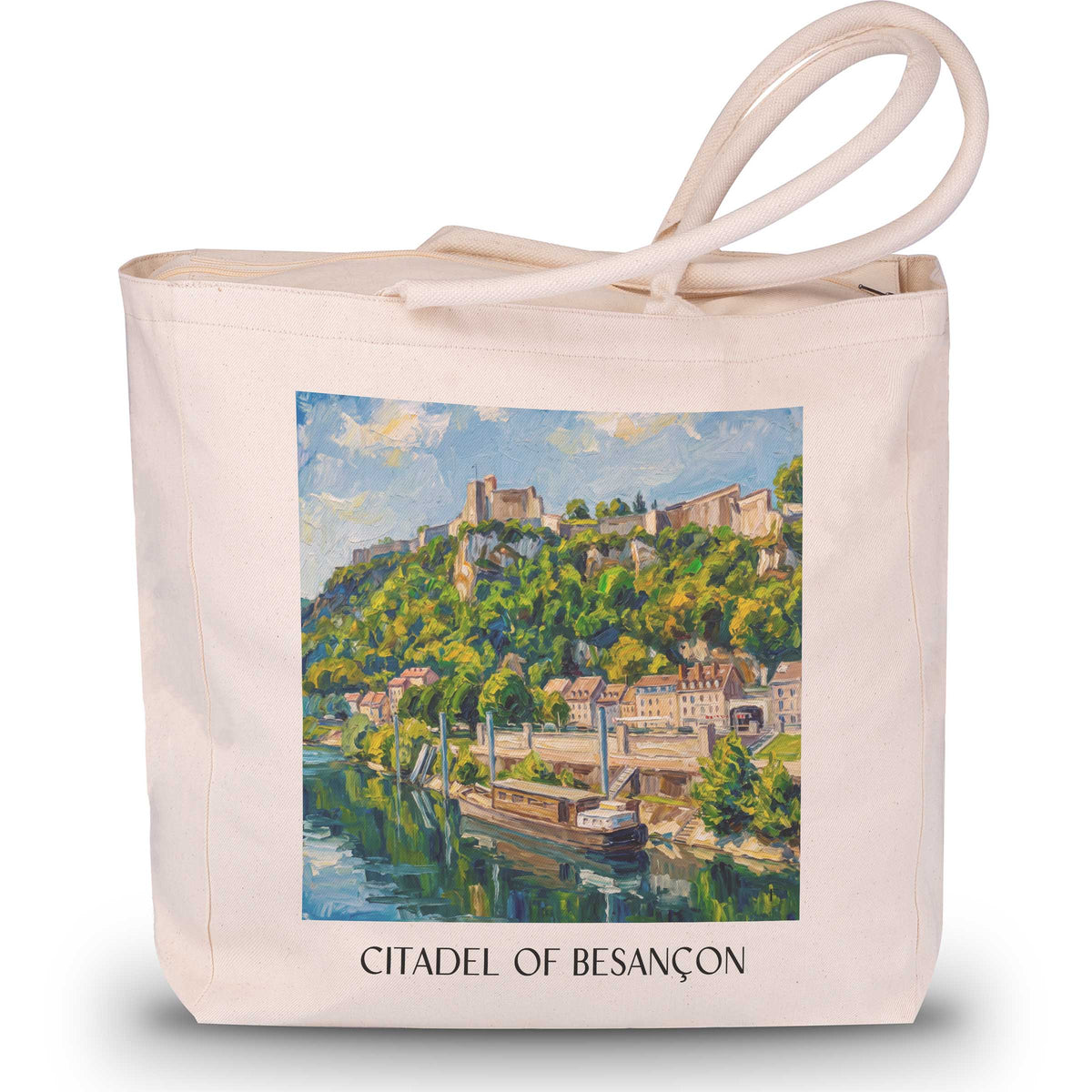 Citadelle de Besançon Shopping Tasche - Besançon - Frankreich Tote Bag - Einkaufstasche im Ölgemälde Stil - favplace