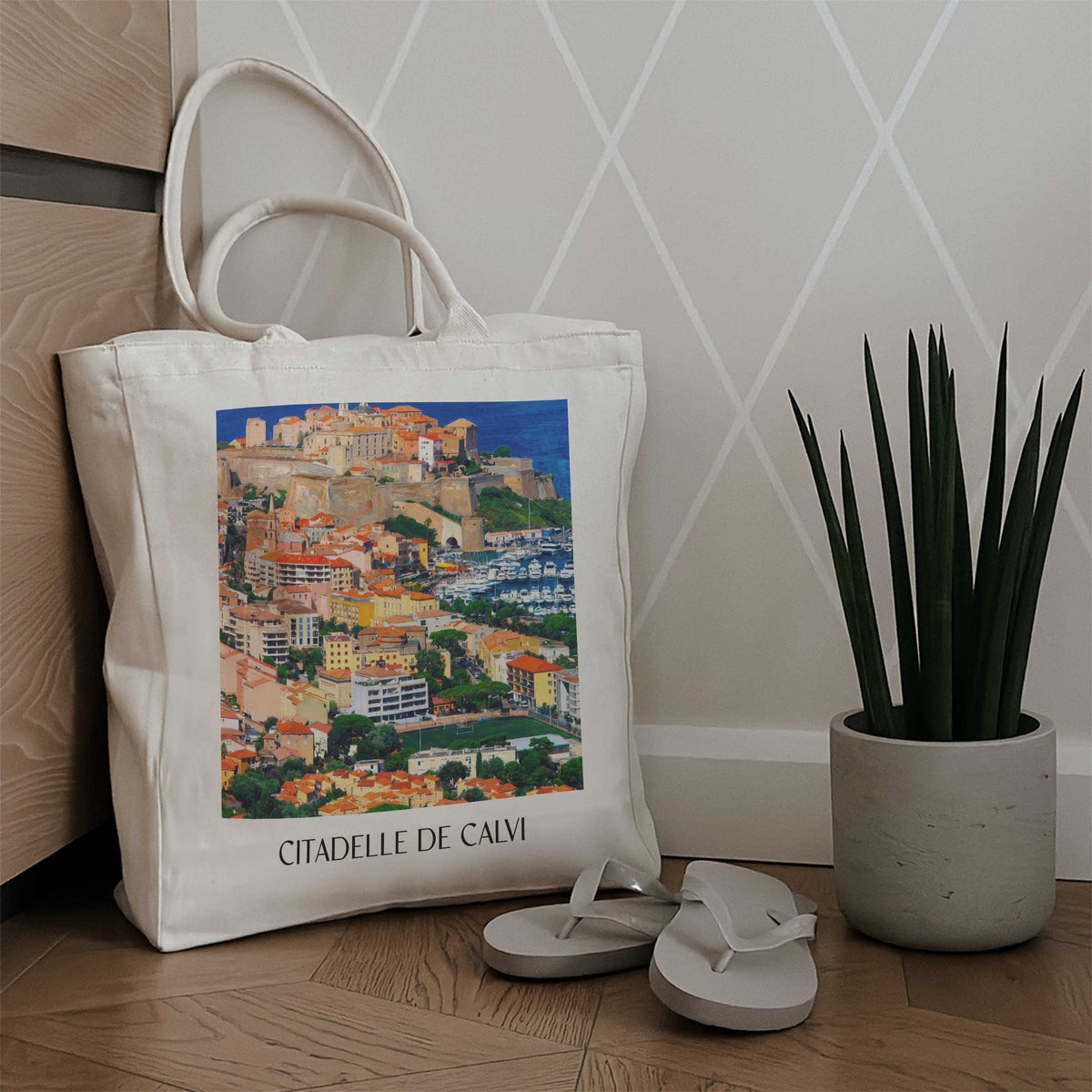 citadelle-de-calvi-balagne-frankreich-einkaufstasche-oil-painting-oelgemaelde