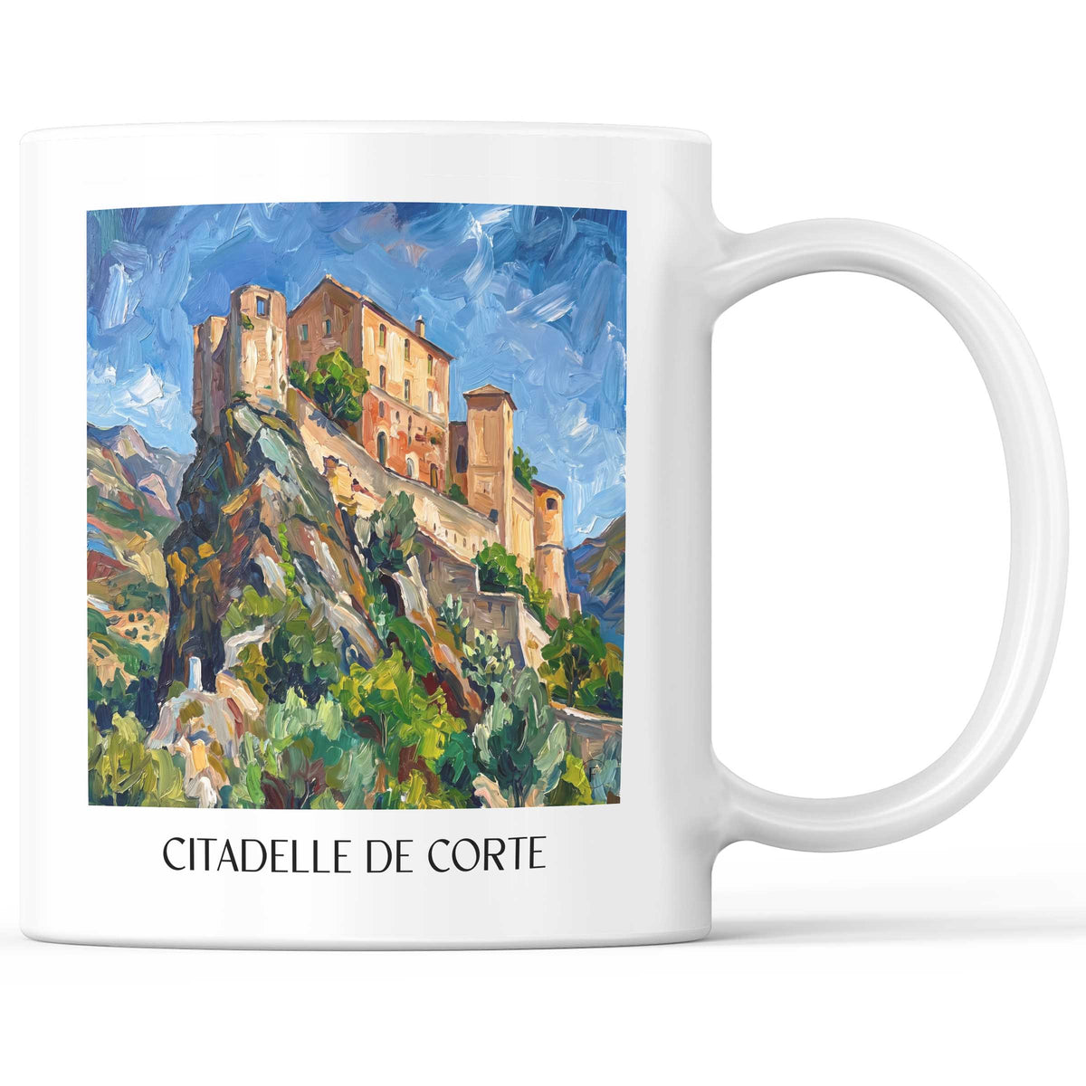 citadelle-de-corte-centre-corse-frankreich-kaffeebecher-oil-painting-oelgemaelde