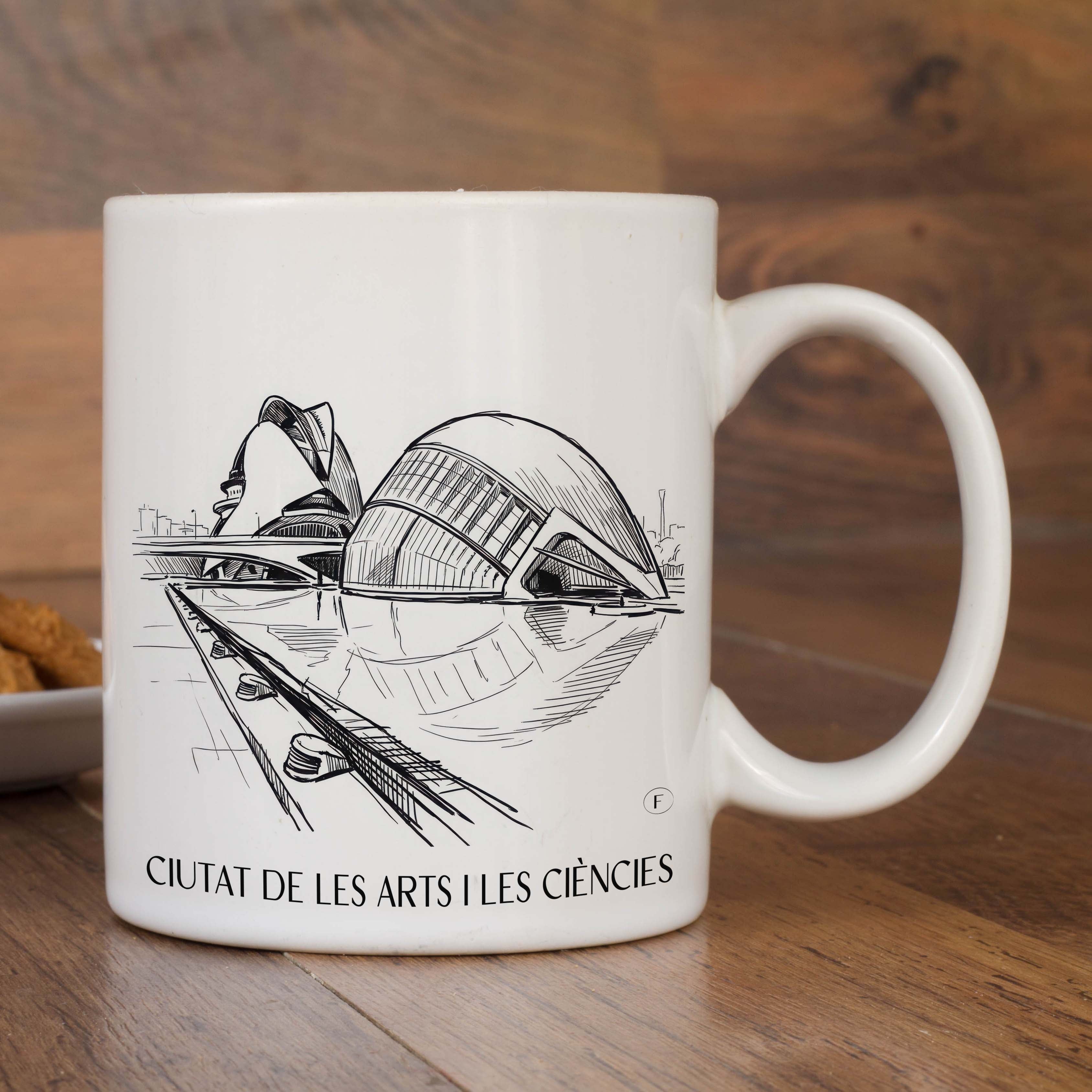 ciutat-de-les-arts-i-les-ciències-valencia-spanien-kaffeebecher-skizze