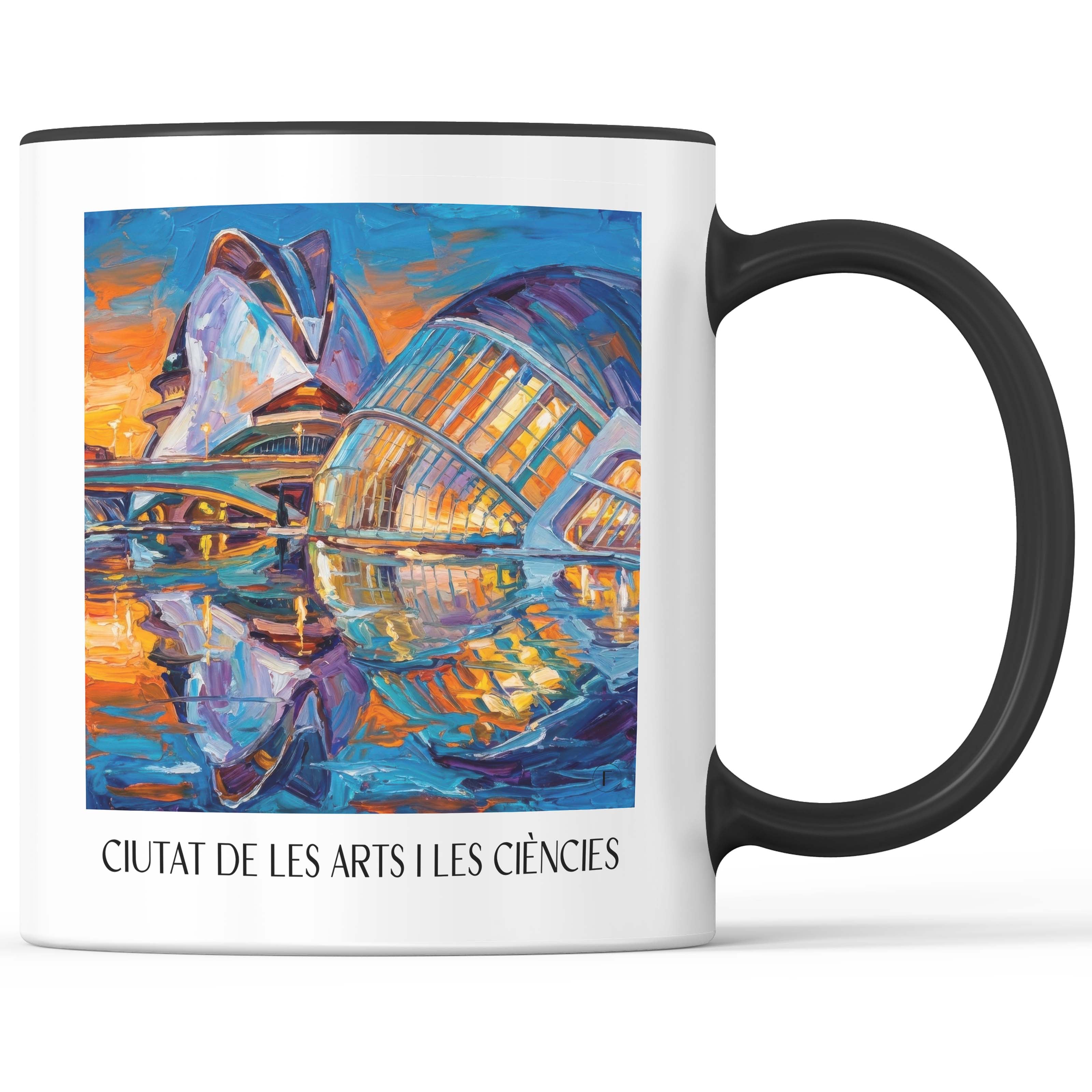 ciutat-de-les-arts-i-les-ciències-valencia-spanien-kaffeebecher-oil-painting-oelgemaelde
