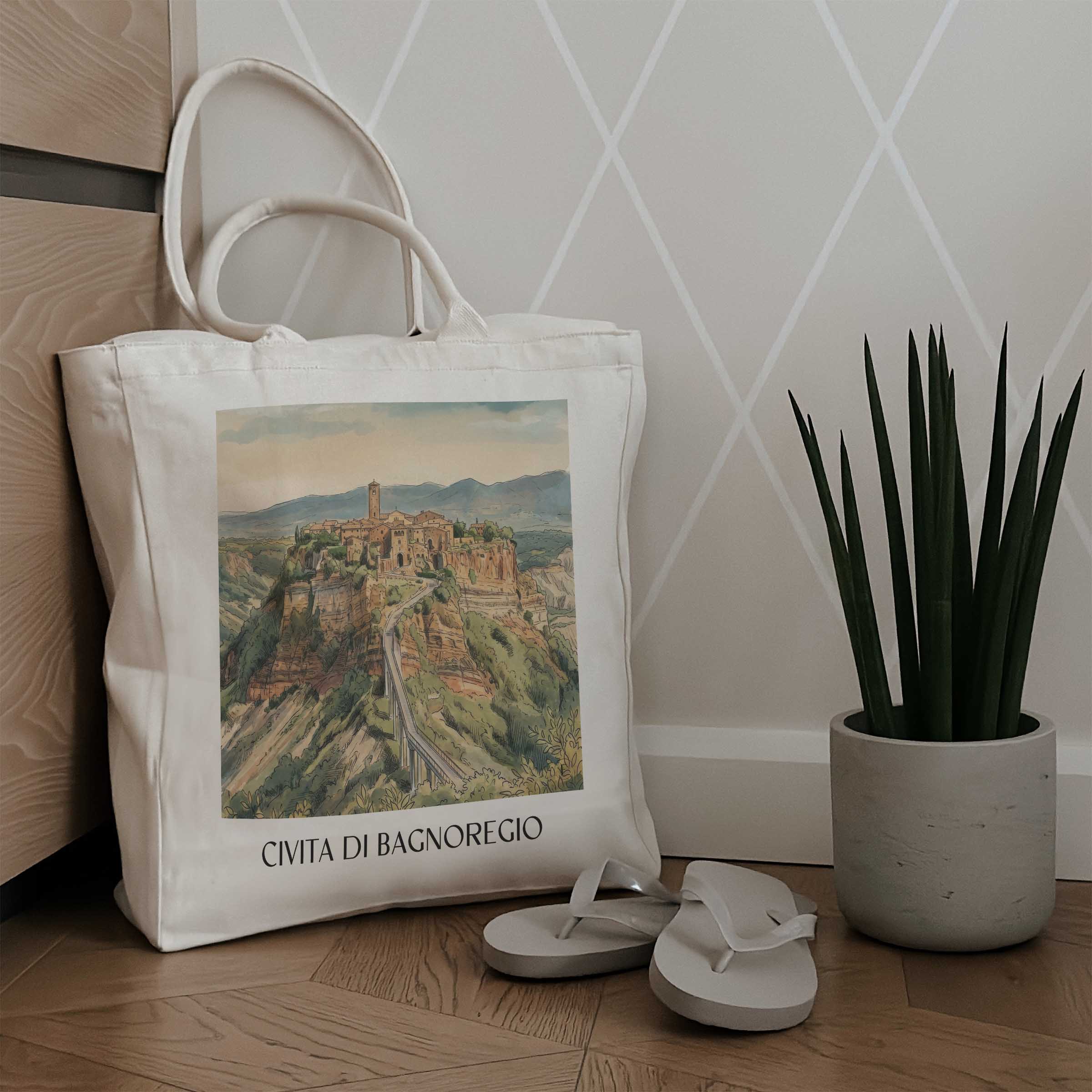 civita-di-bagnoregio-latium-italien-einkaufstasche-aquarell