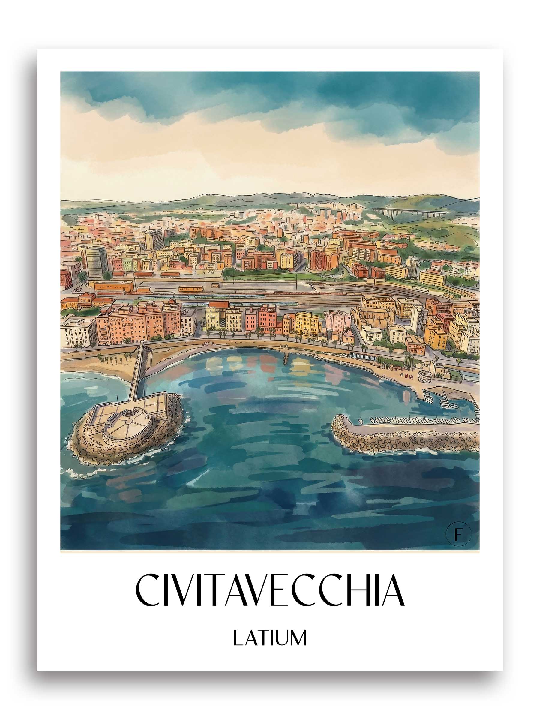 civitavecchia-latium-italien-poster-aquarell