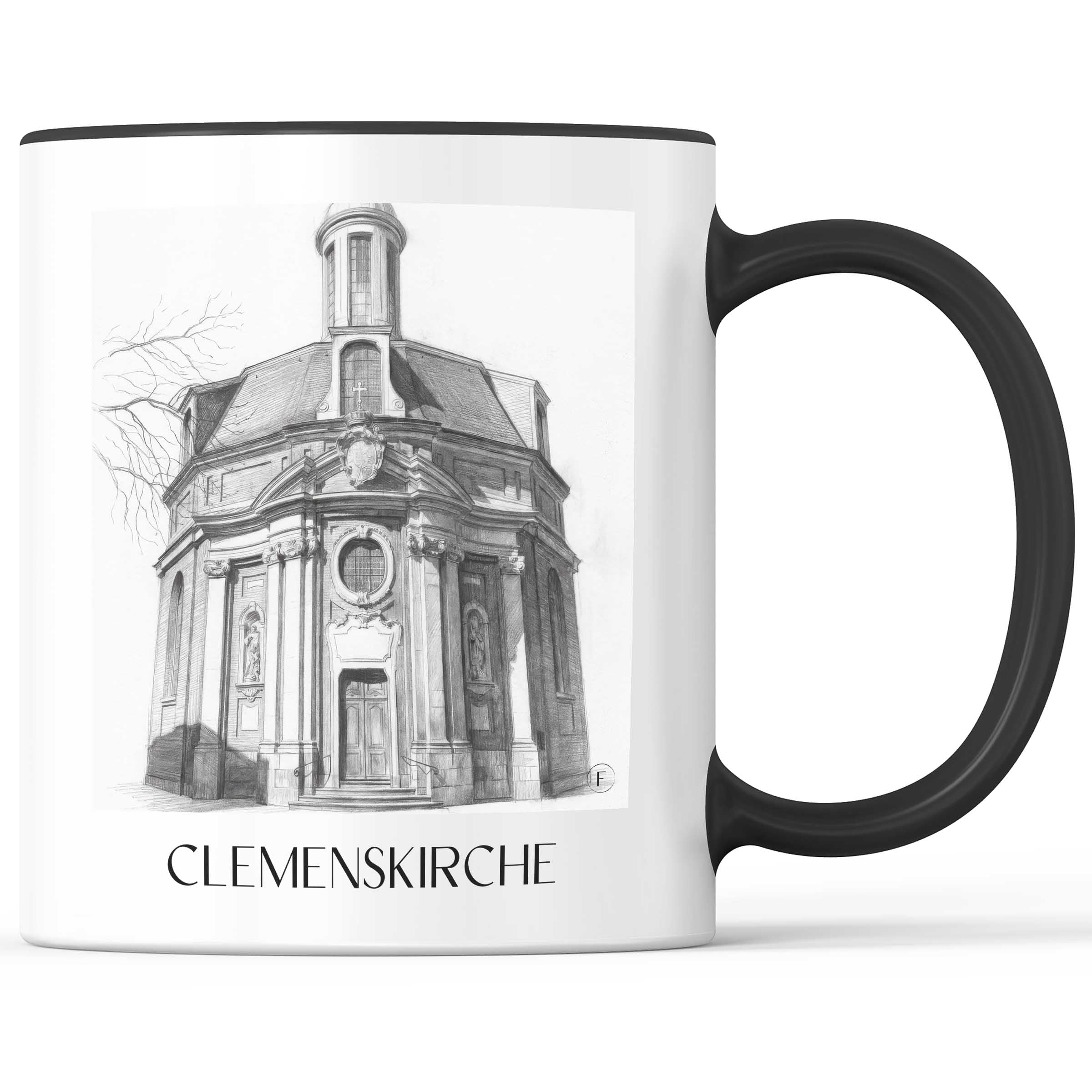 clemenskirche-münster-deutschland-kaffeebecher-bleistift-zeichnung-drawing