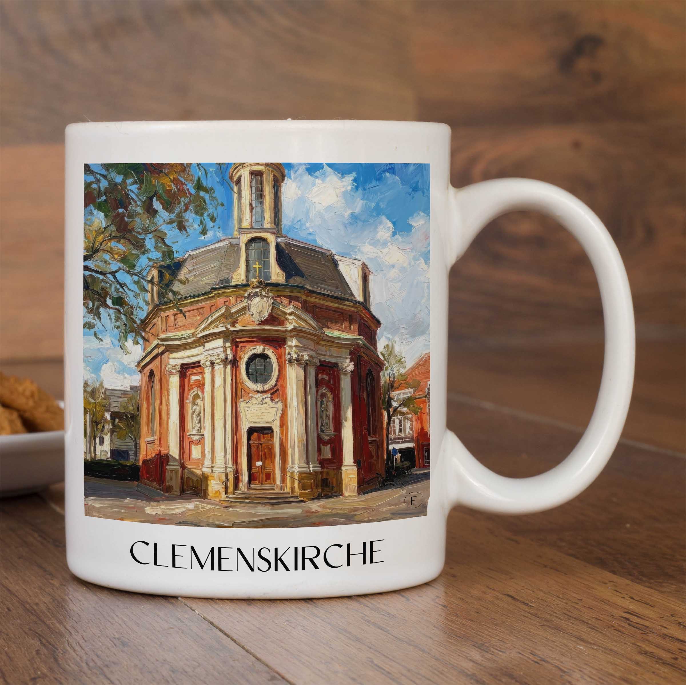 clemenskirche-münster-deutschland-kaffeebecher-oil-painting-oelgemaelde