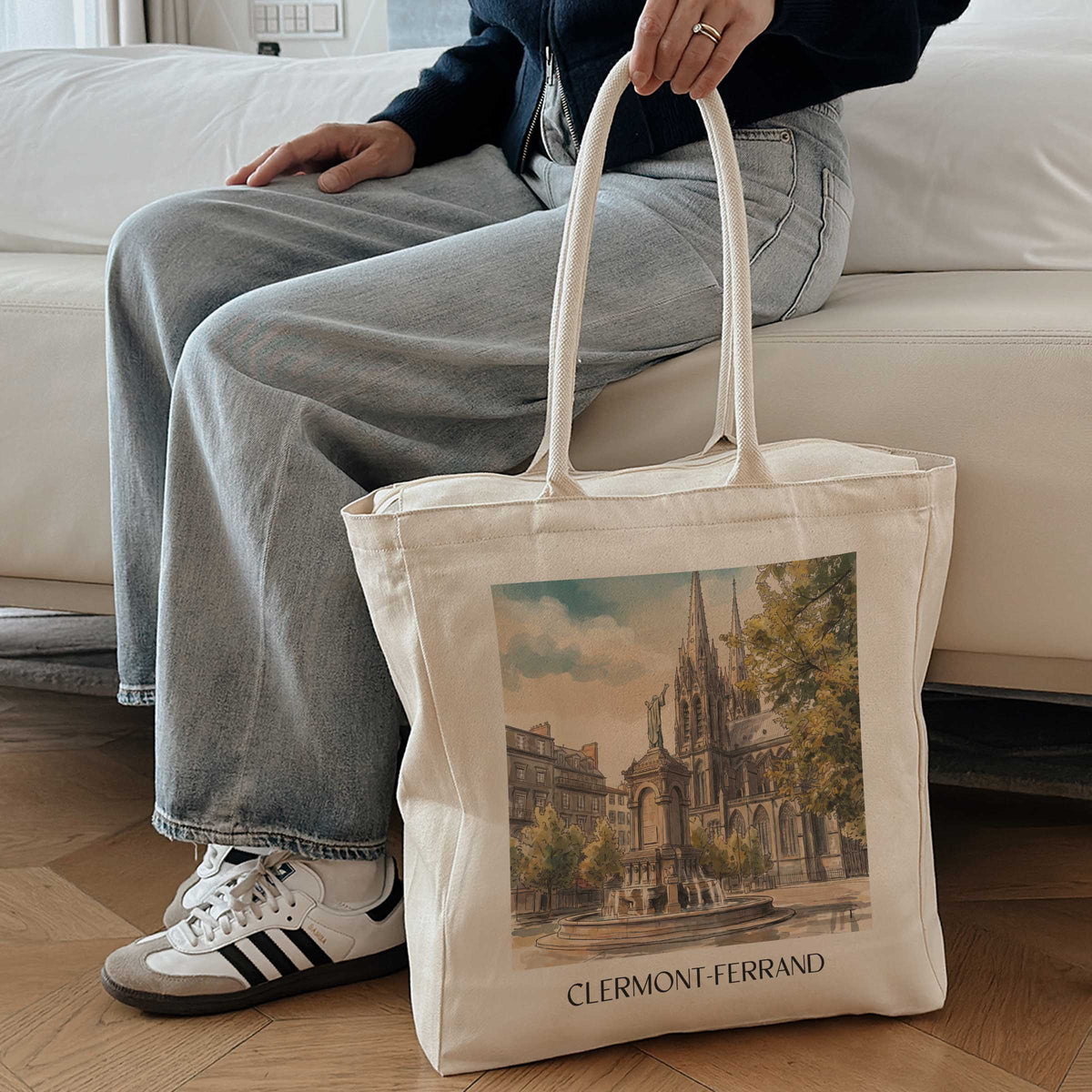 clermont-ferrand-auvergne-frankreich-einkaufstasche-aquarell