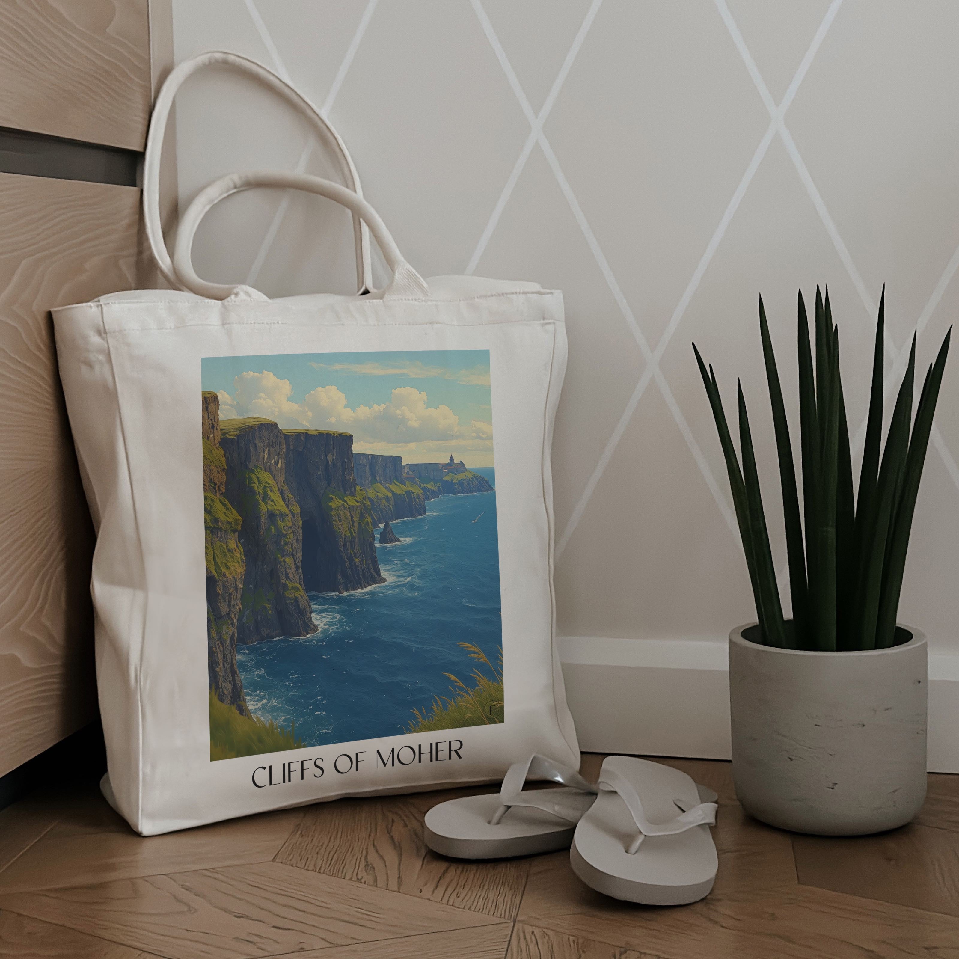 cliffs-of-moher-irland-irland-einkaufstasche-aquarell