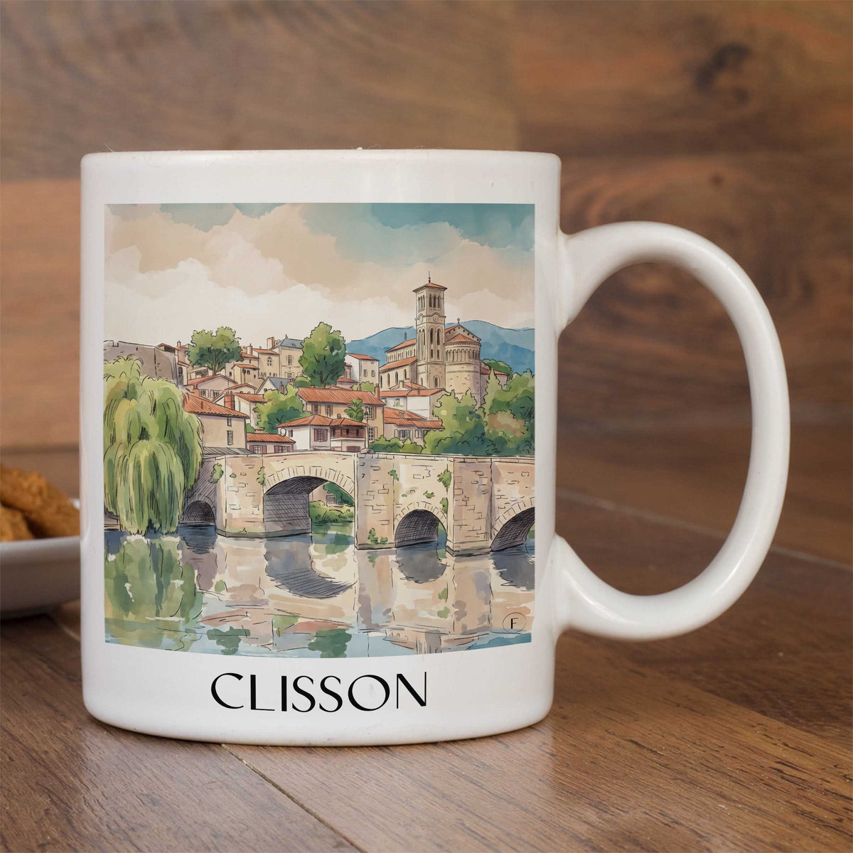 clisson-vignoble-nantais-frankreich-kaffeebecher-aquarell